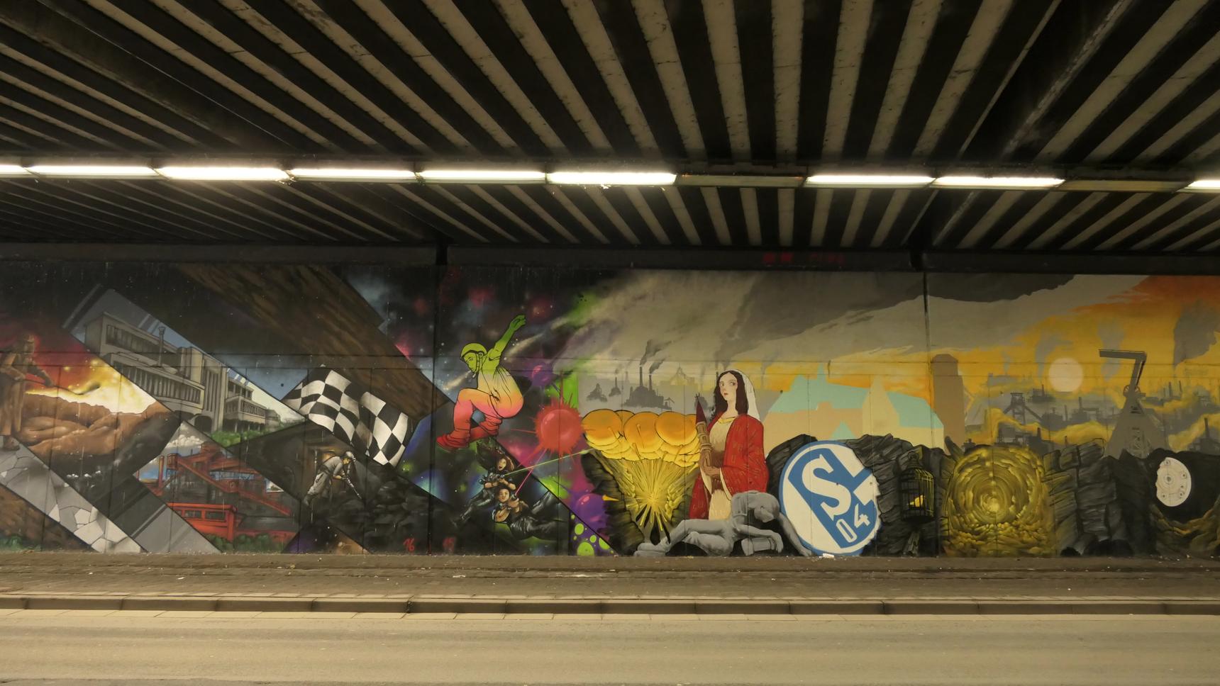DAN , WIXONE, Mone, DRK Crew, SPONK, Beni Veltum, Alex Terboven, Levin Tomala, Knut Köhler, Chris Gollan—Kulturcollage Tunnel Wickingstraße