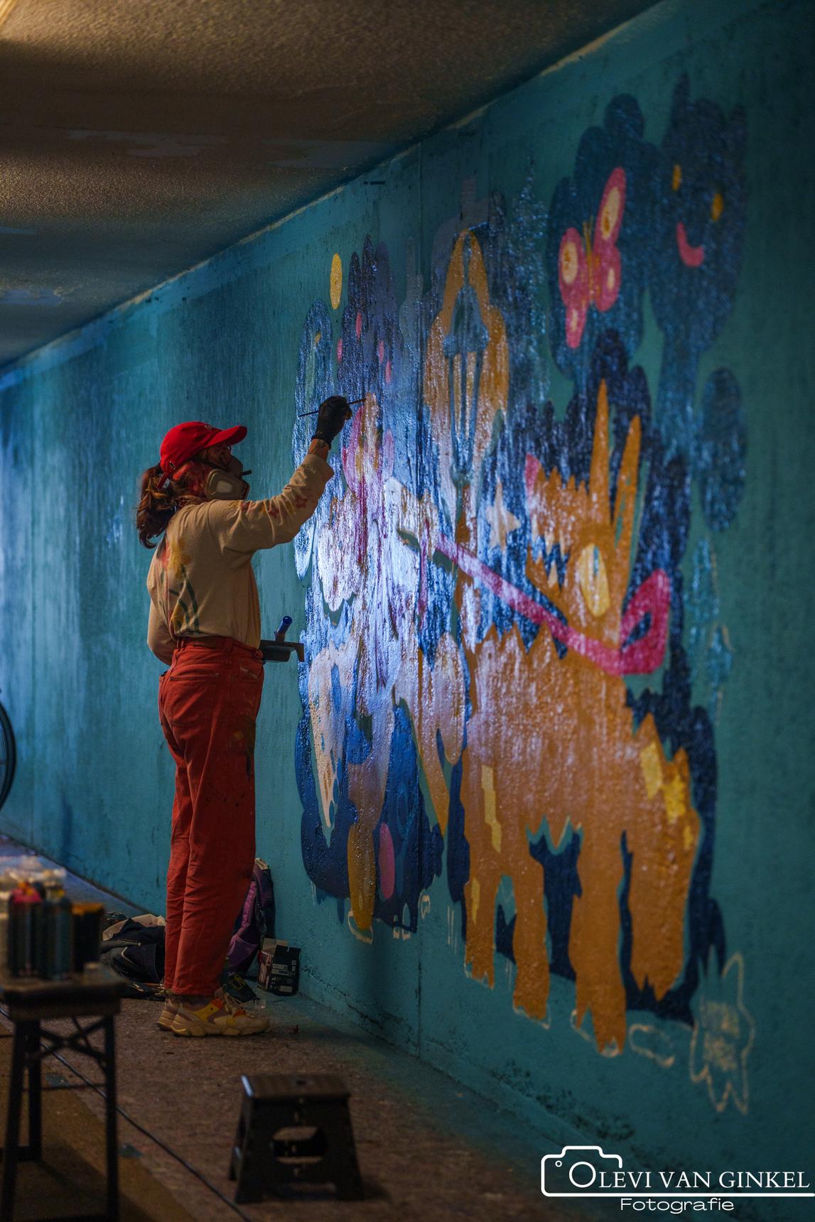 Zmaja, Marloes De Kiewit, Laxmi Manuela, Simian Switch, VAAF, Toscanabanana, Sokaris, Anouk Brand, Lucile Van Laecken, Rutger Termohlen, Sowet, Zark, Studio mutoni, Sasko, Kseniia Nel—Bospoorttunnel 'Wij eisen de nacht op'