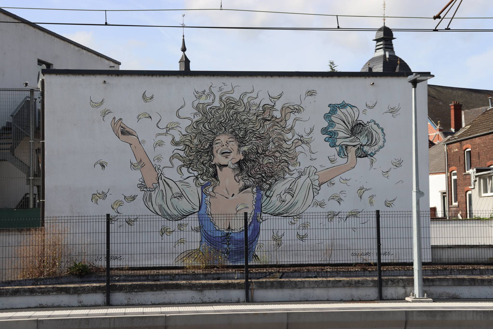 Art Mural&mdash;La belle Coquetière