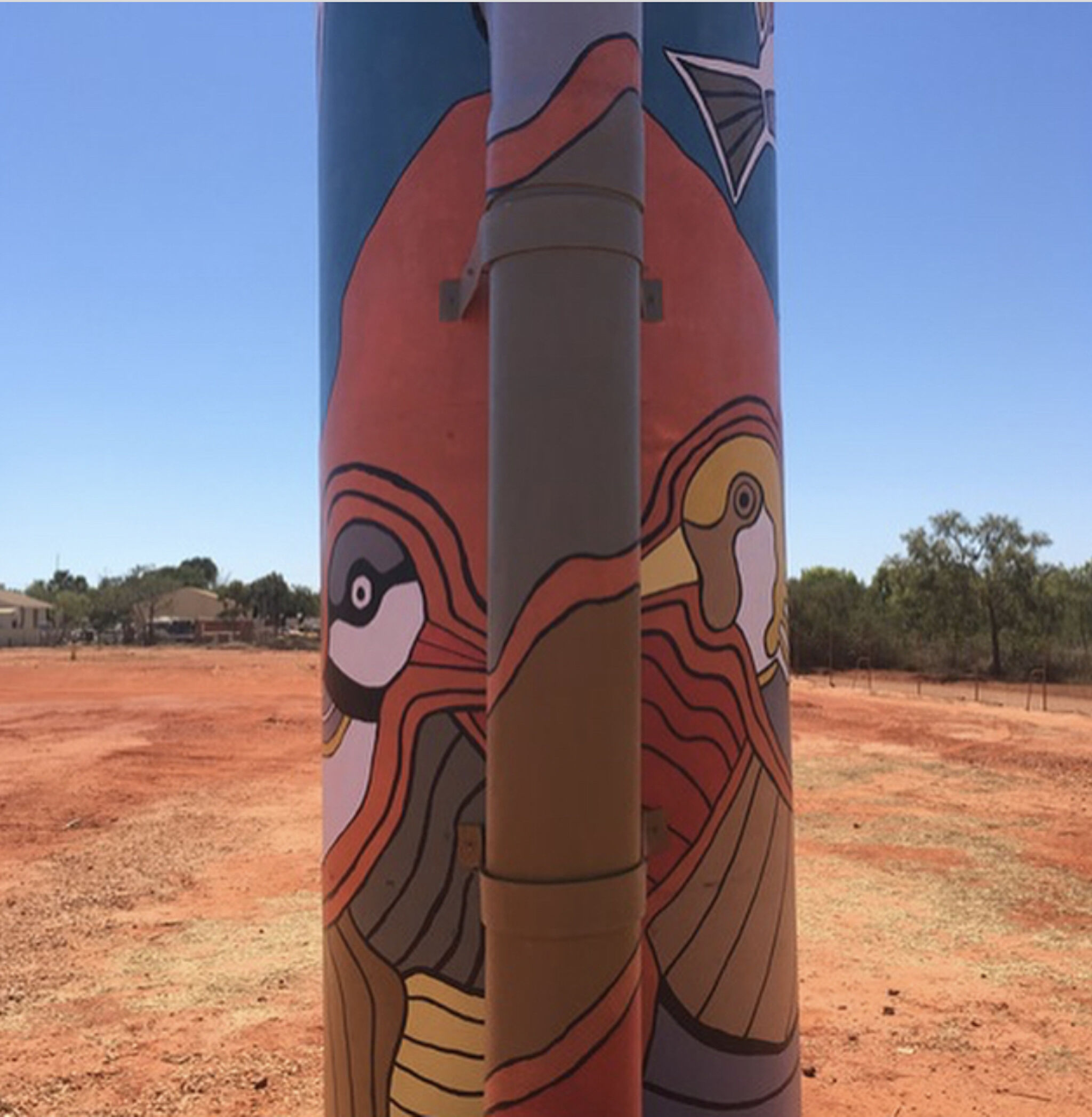 Australian Silo Art Trail, Martha Lee, Kirra Watson&mdash;Broome Water Tank Art