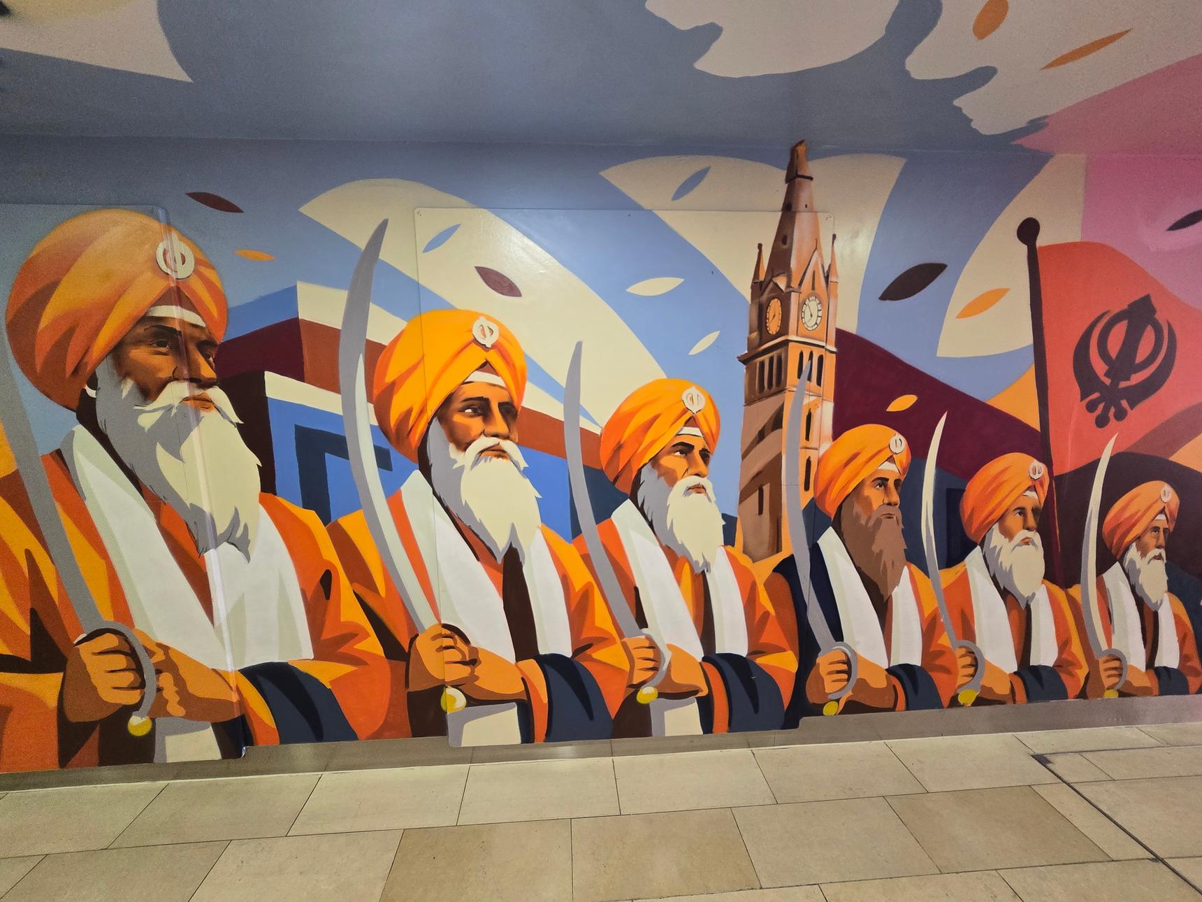 Graffwerk —Highcross Rooftop Carpark Access Corridor Mural