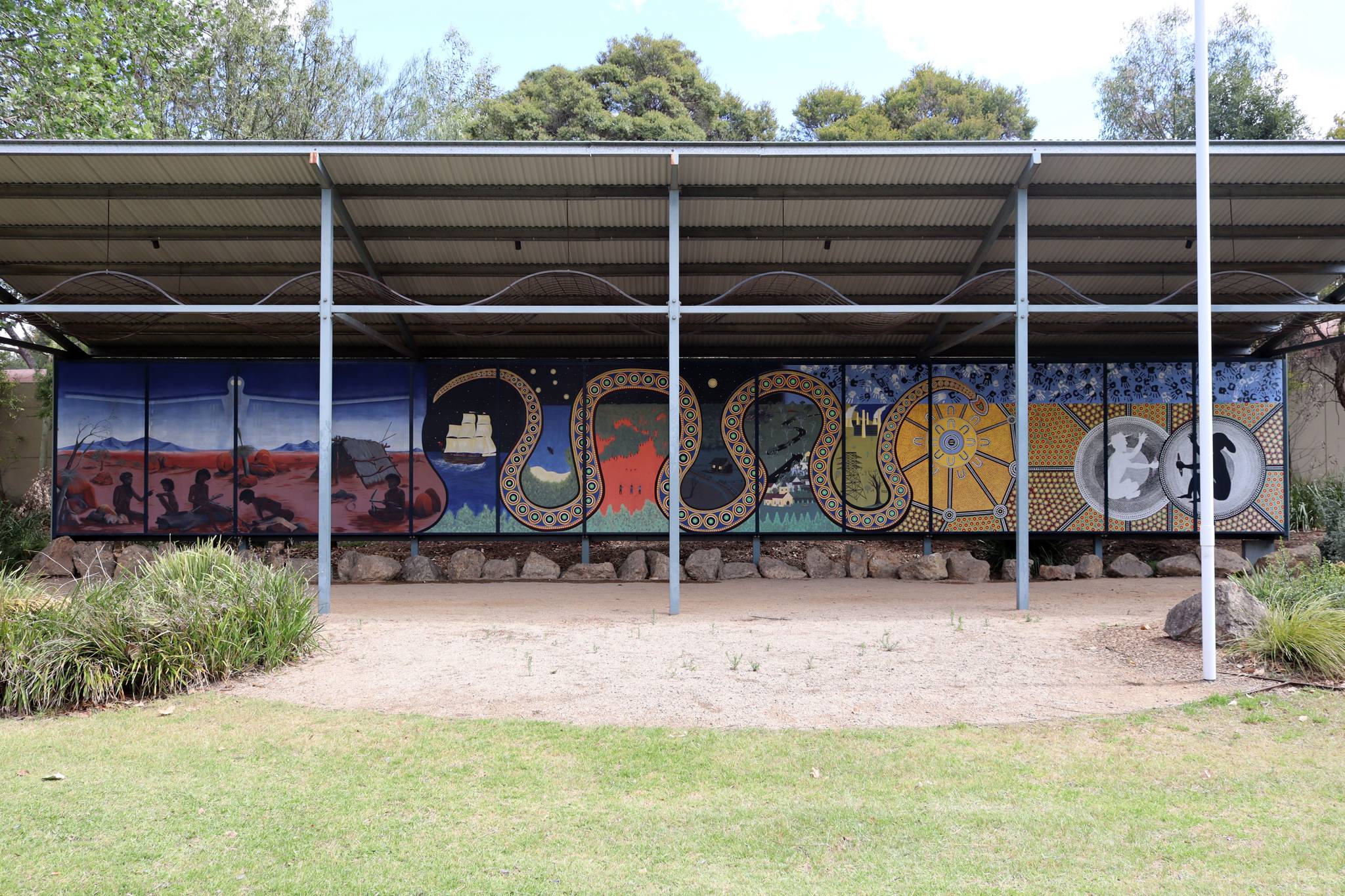 George Anderson, Les Elvin, Brad Franks, John Neville&mdash;Reconciliation Mural