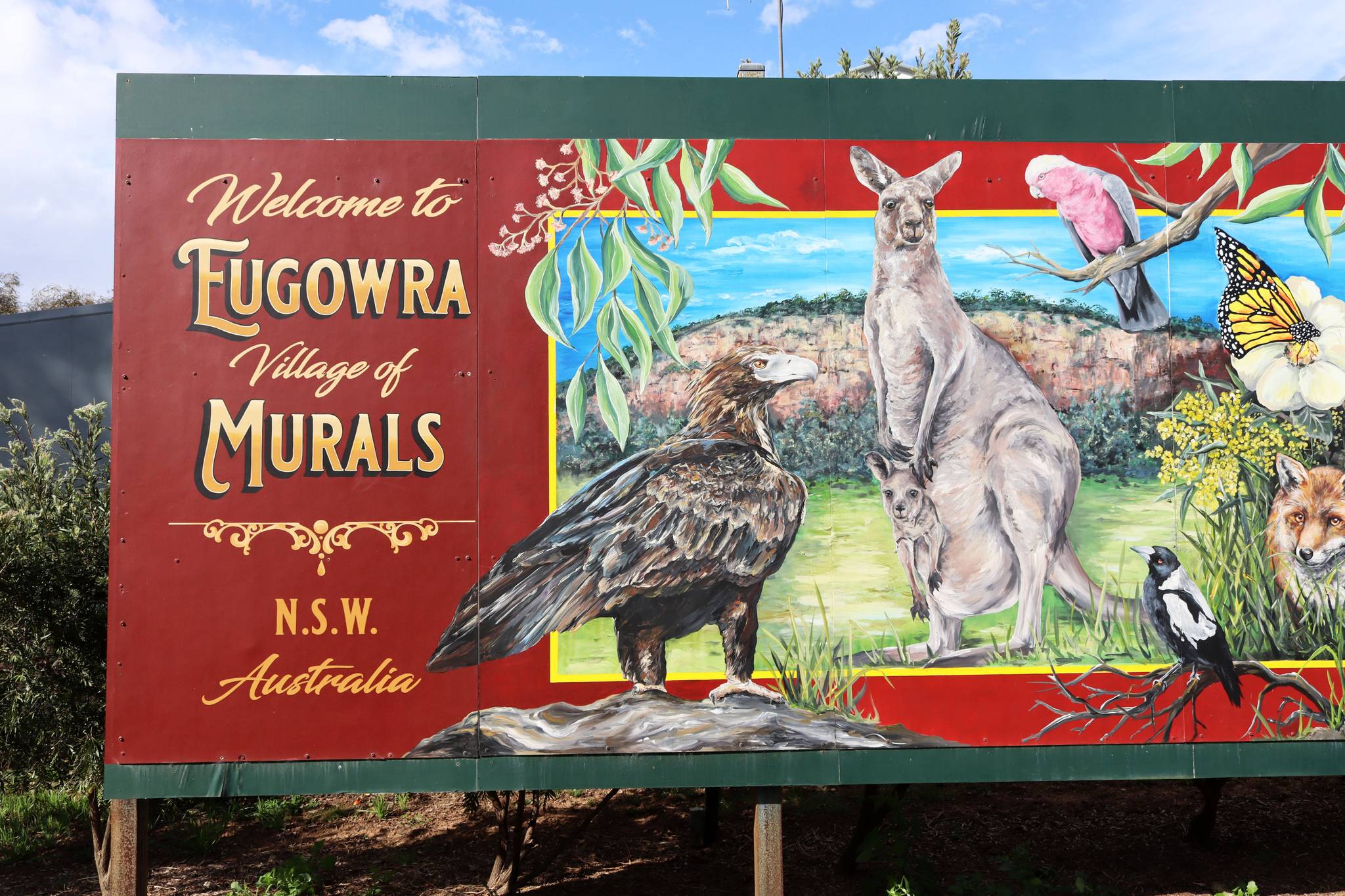 Sharon Fensom&mdash;Welcome to Eugowra Village of Murals