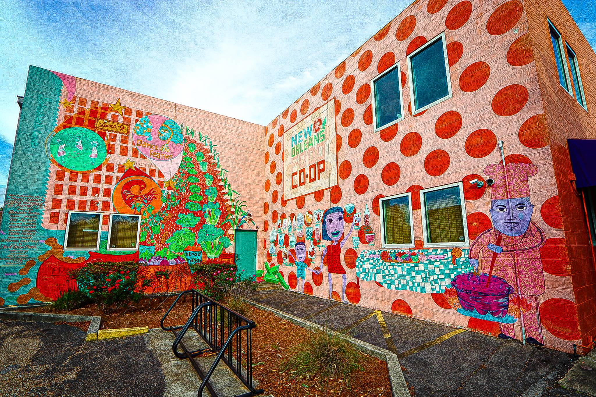 Elizabeth Traina, Devin Meyers, Heather Muntzer&mdash;New Orleans Food Co-Op Mural