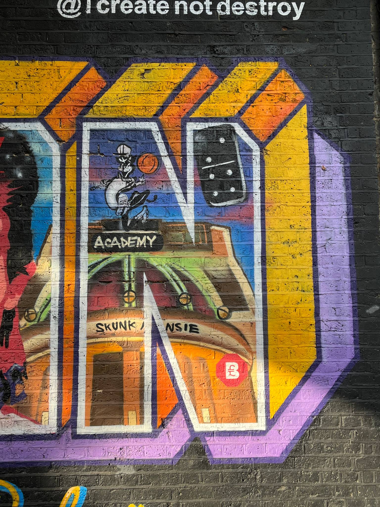 Create Not Destroy&mdash;Brixton Baby mural