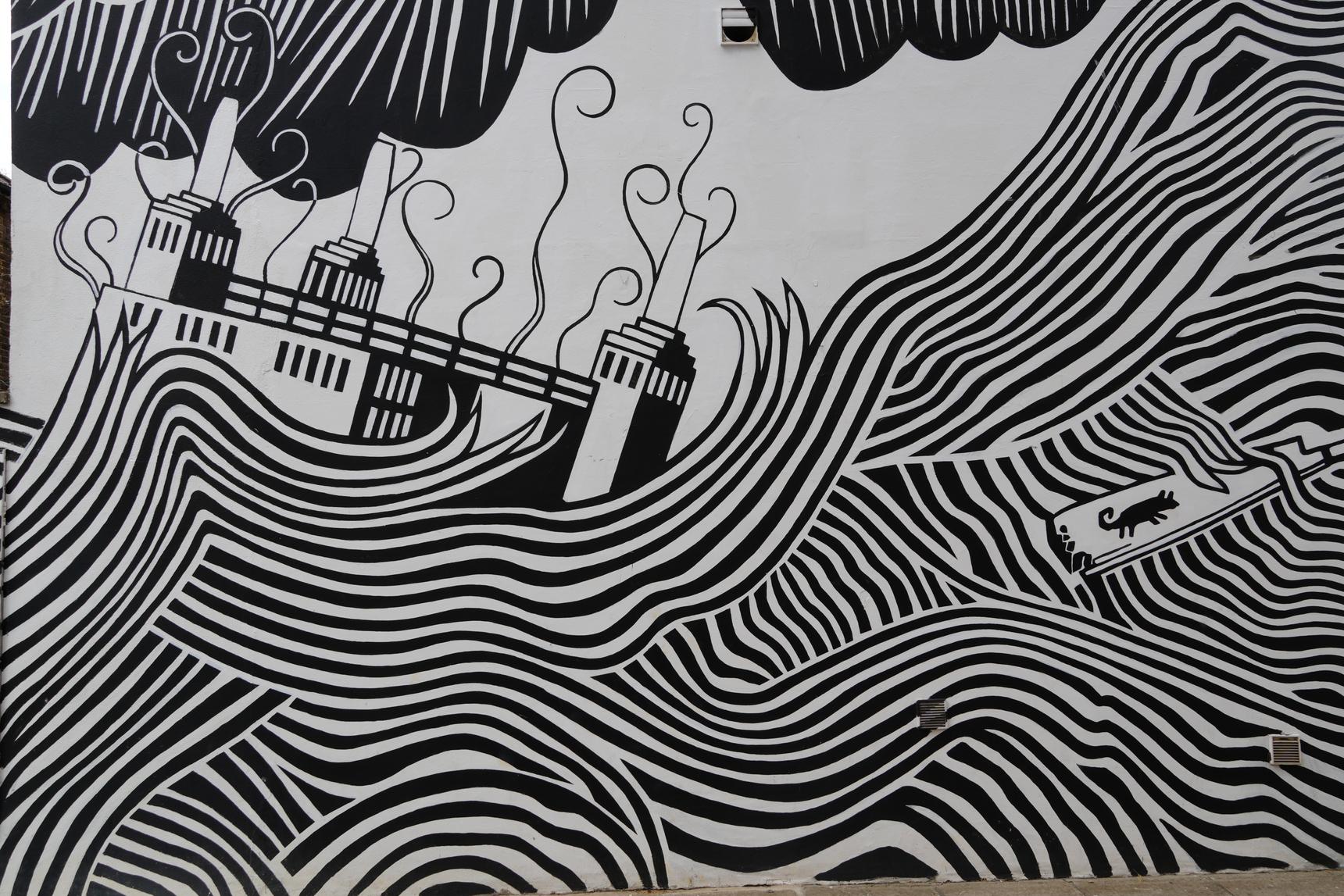 Stanley Donwood—"The Eraser" Mural