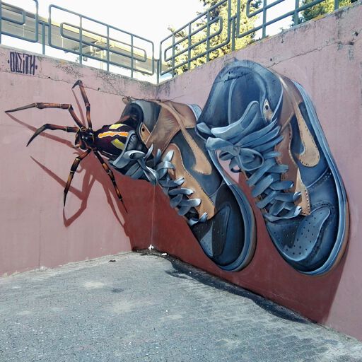 there's a spider in your sneakers