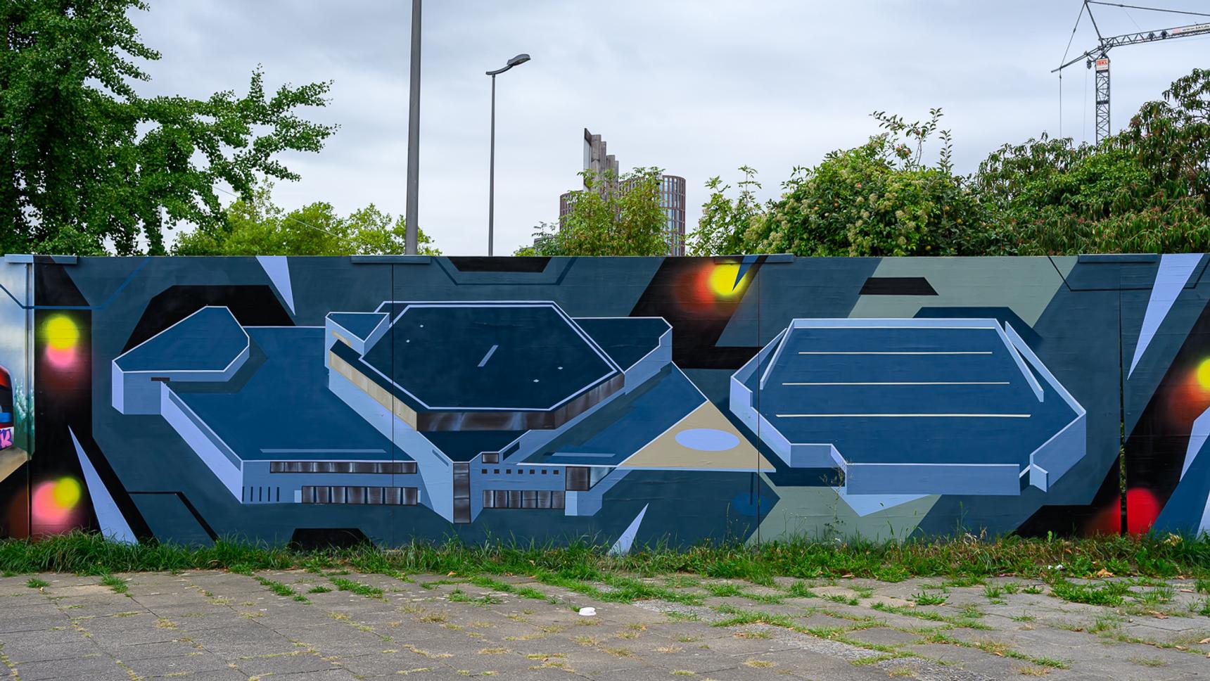 —Bauzaun Stadhalle (Temporary Wall)