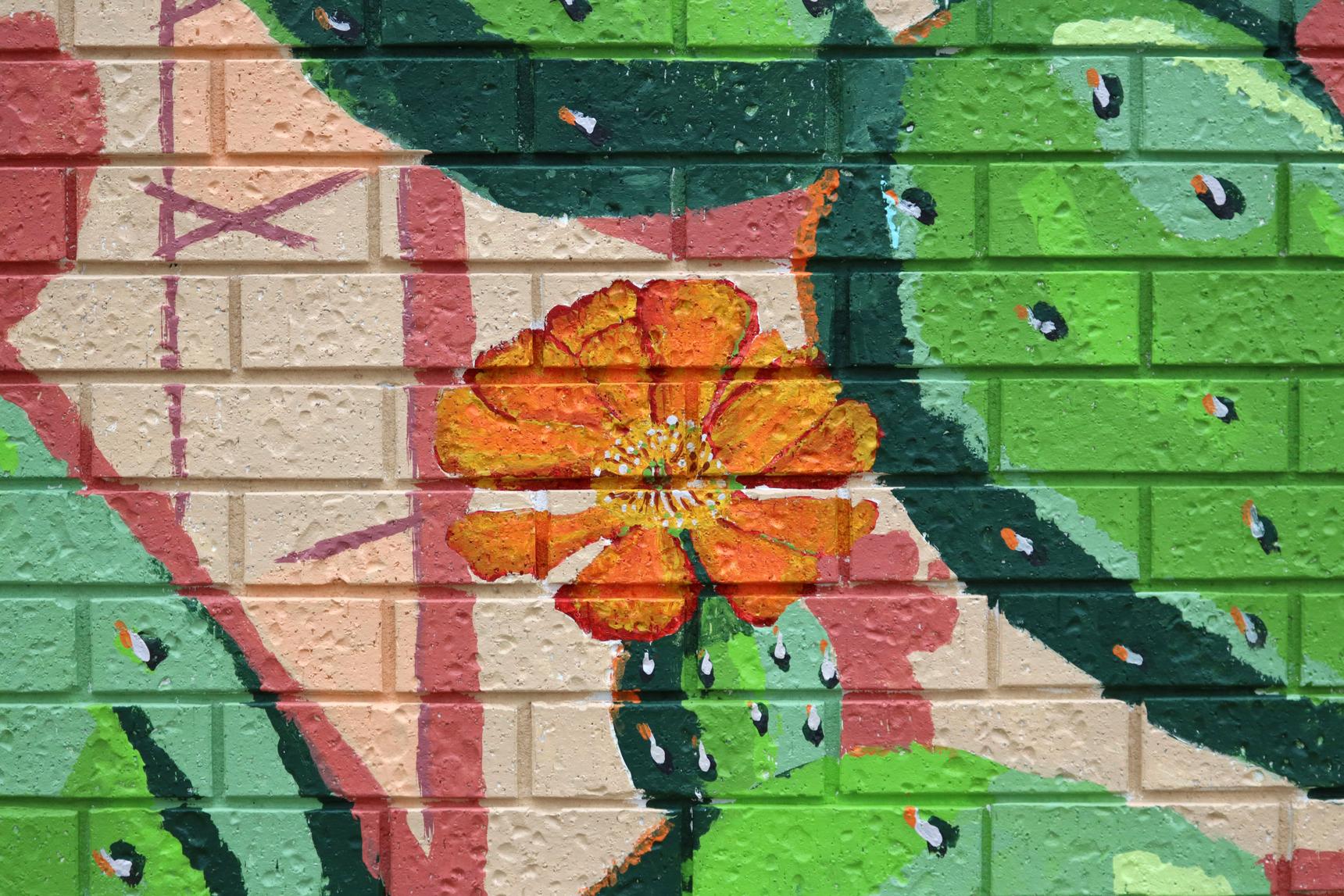 Lara Allport, M-lon, The Drawing Arm—Palm Springs Scandustrial Mural