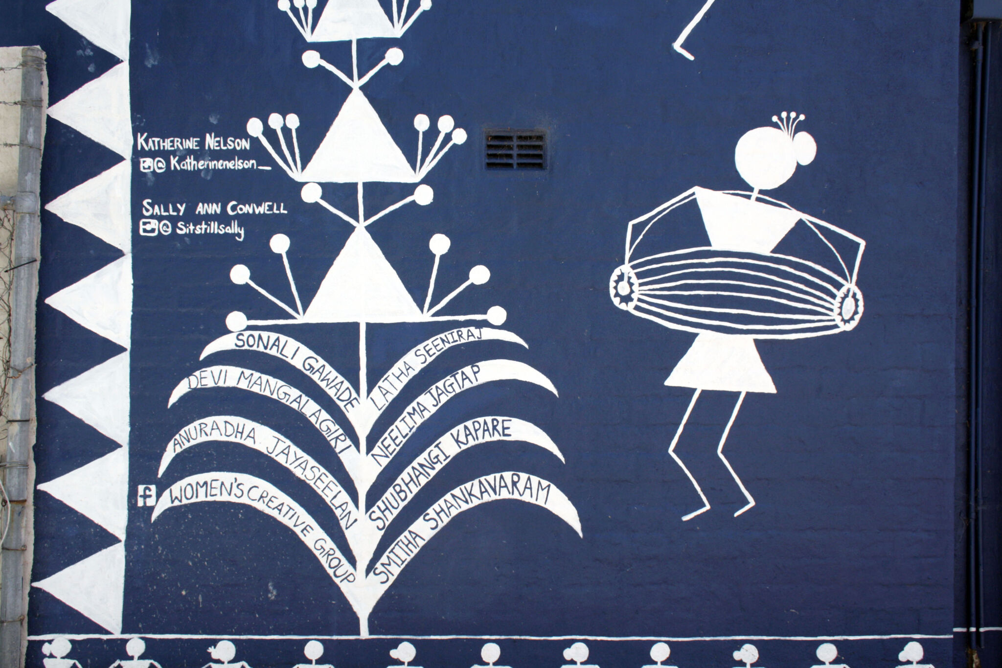 Sally Ann Conwell, Katherine Nelson, Women's Creative Group&mdash;Warli Style