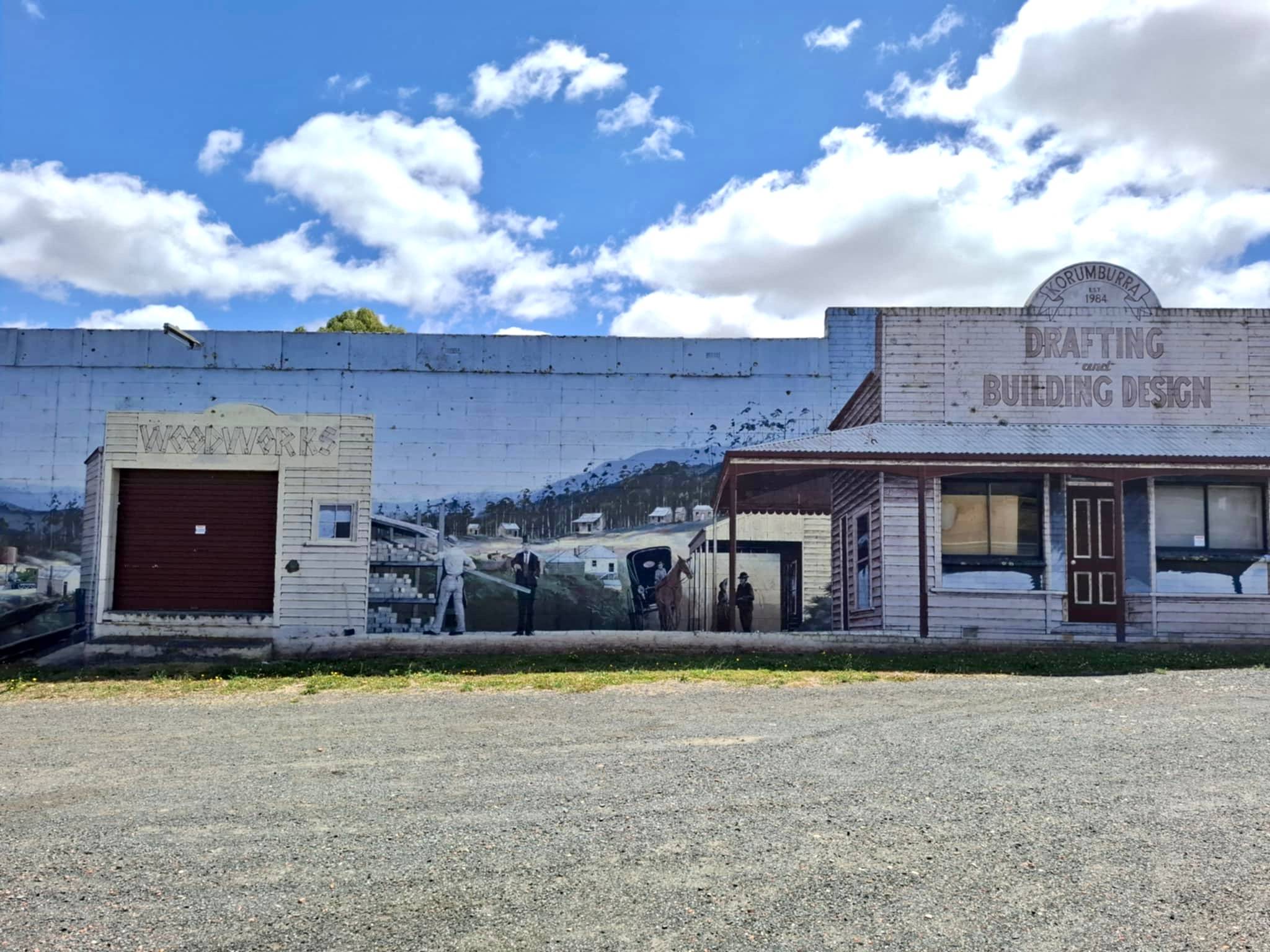 Dennis Laversha&mdash;Korumburra Drafting & Building Design Mural