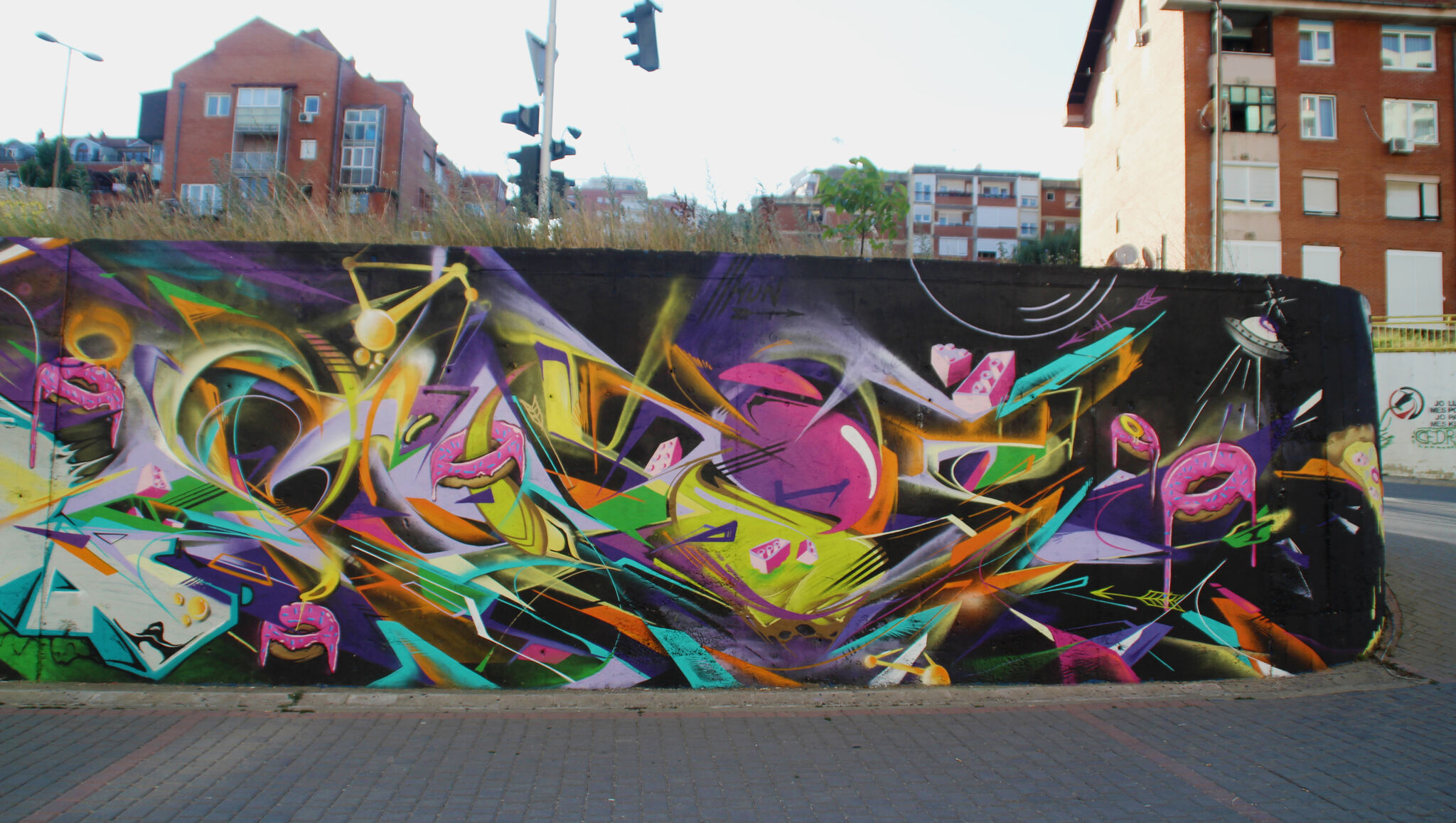 ABRA, SAINE, FOKSE, SLIP13&mdash;Graffiti_ABRA_SAINE_FOKSE_SLIP_FOR_MOS_Kosovo_2017
