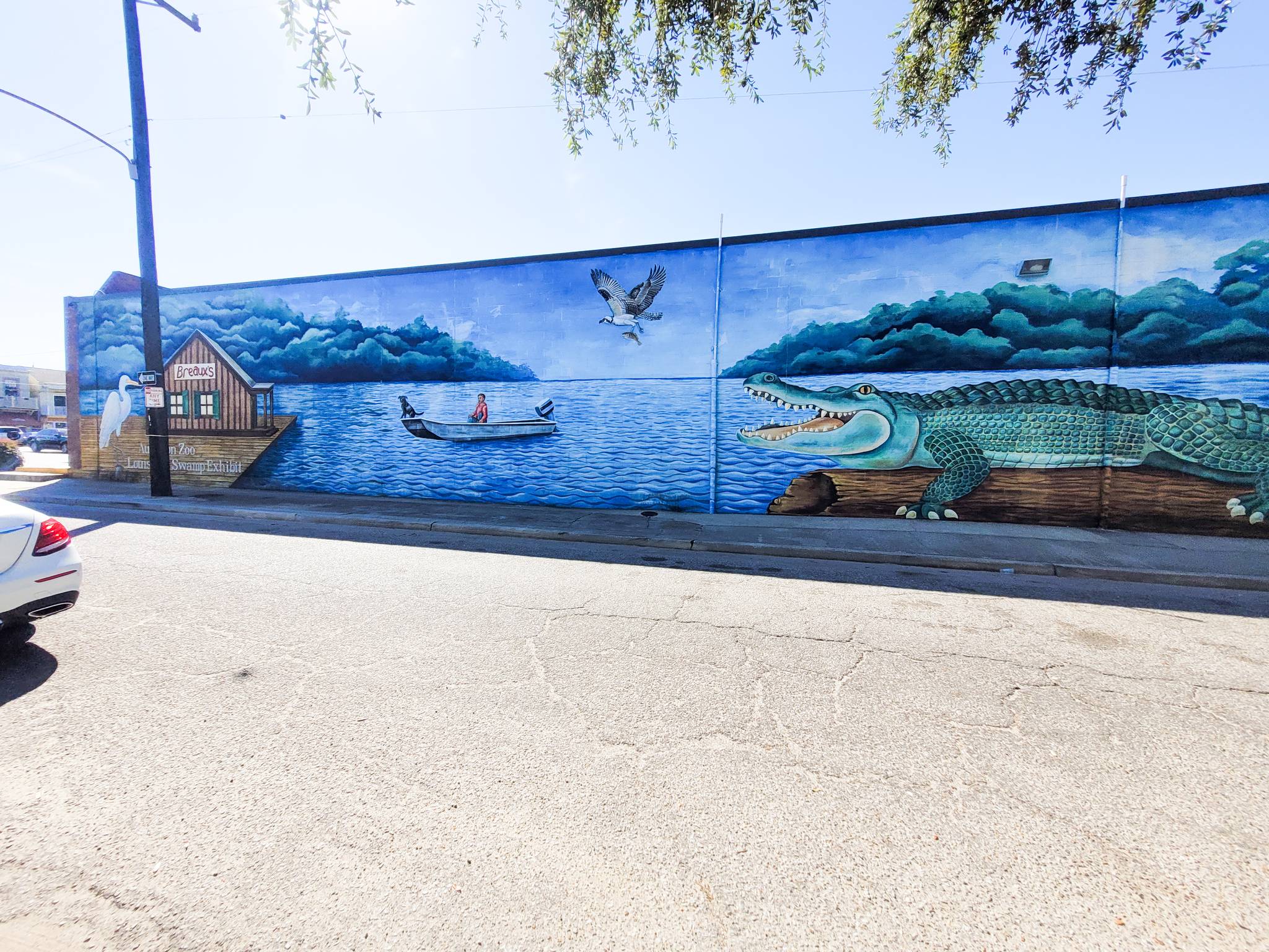 Mary Ann "Max" Bernardi, Max Bernardi Murals & More, LLC&mdash;Breaux Mart Bayou Mural