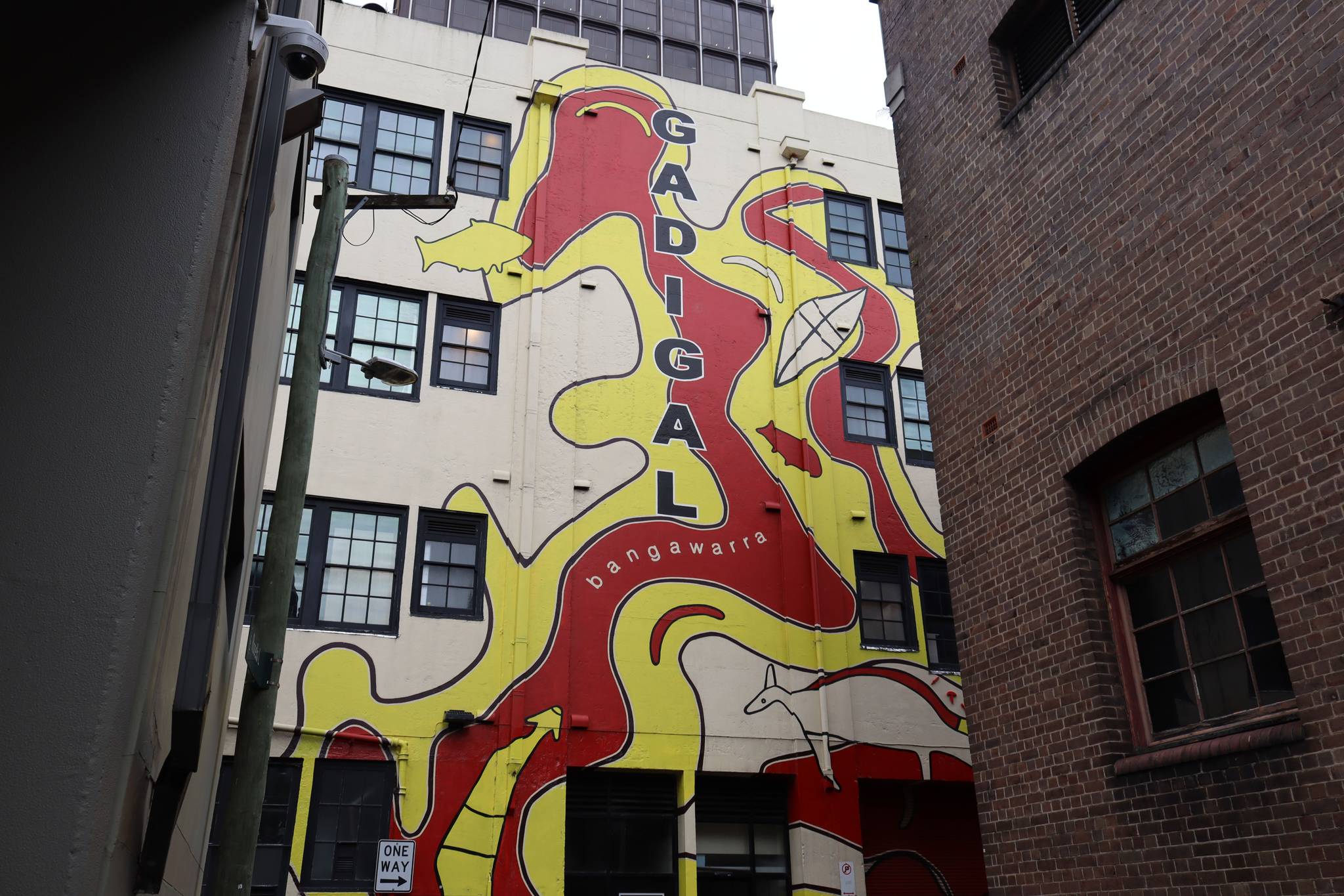 Gadigal Mural by Jason Wing, Dennis Golding, Lucy Simpson - Street Art ...