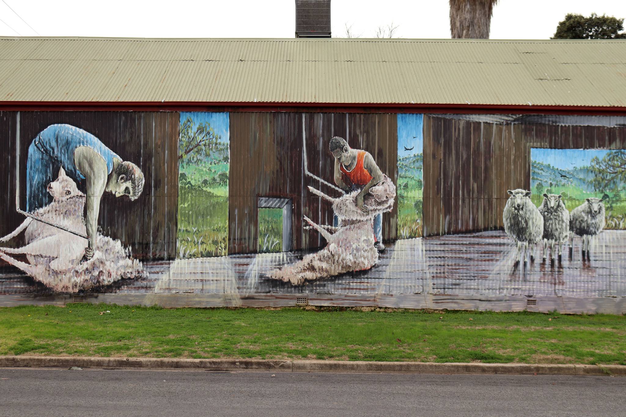 Simon White&mdash;Shearing Mural