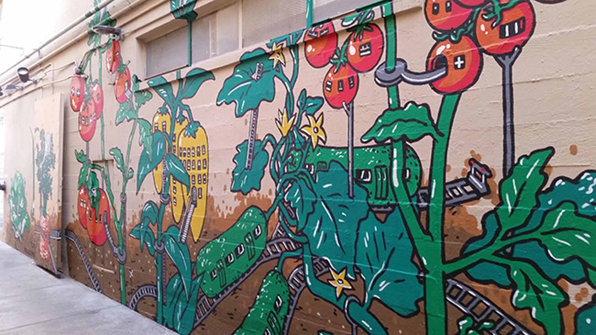 Nigel Sussman&mdash;Urban Garden Mural