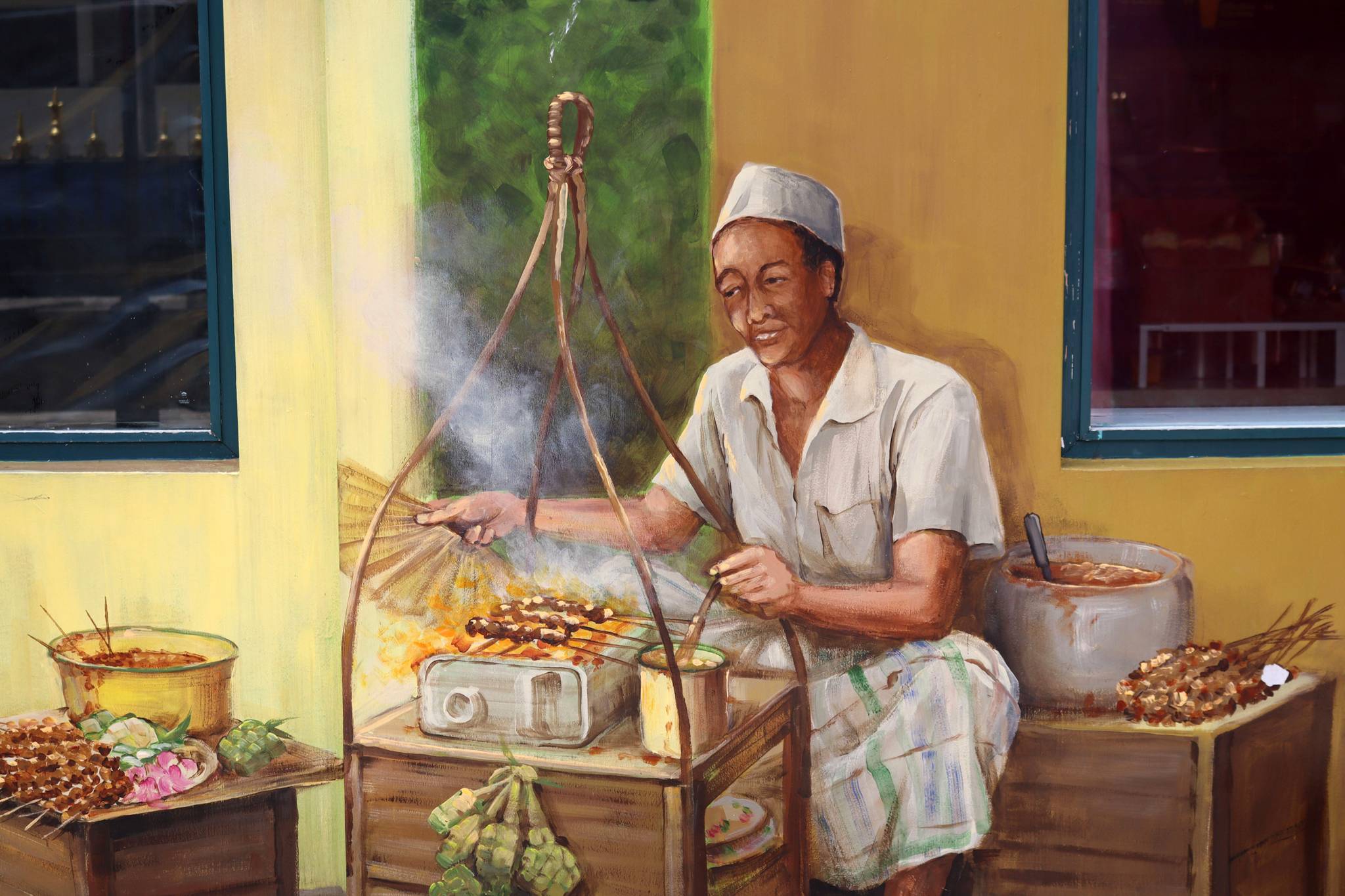 Yip Yew Chong&mdash;The Kampong Gelam Mural