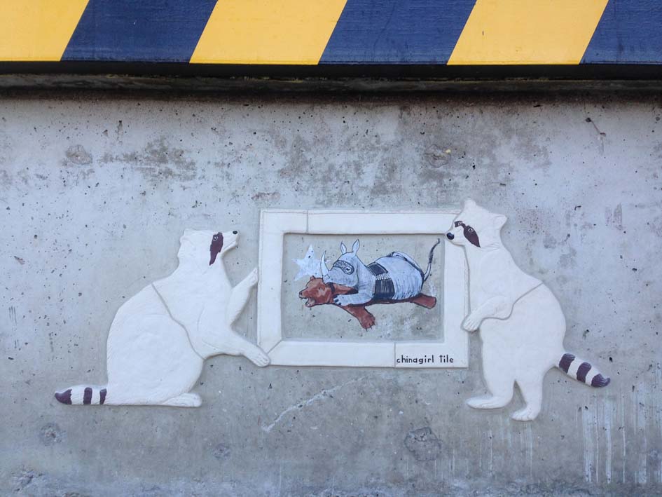 Artwork by Chinagirl Tile, Loomit - Street Art Cities