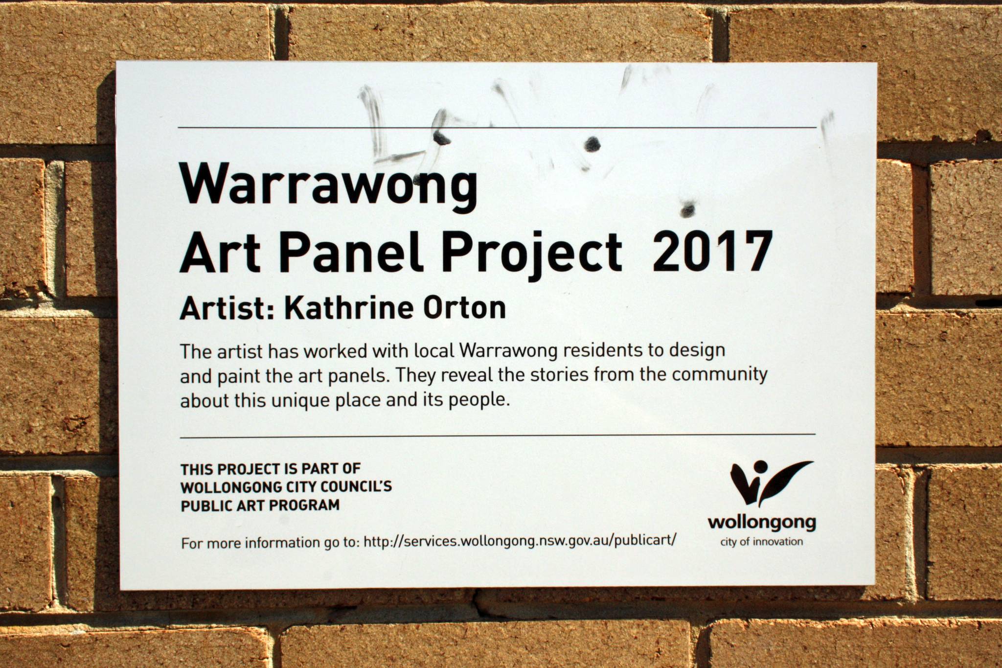 Kathryn Orton&mdash;Warrawong Art Panel Project 2017