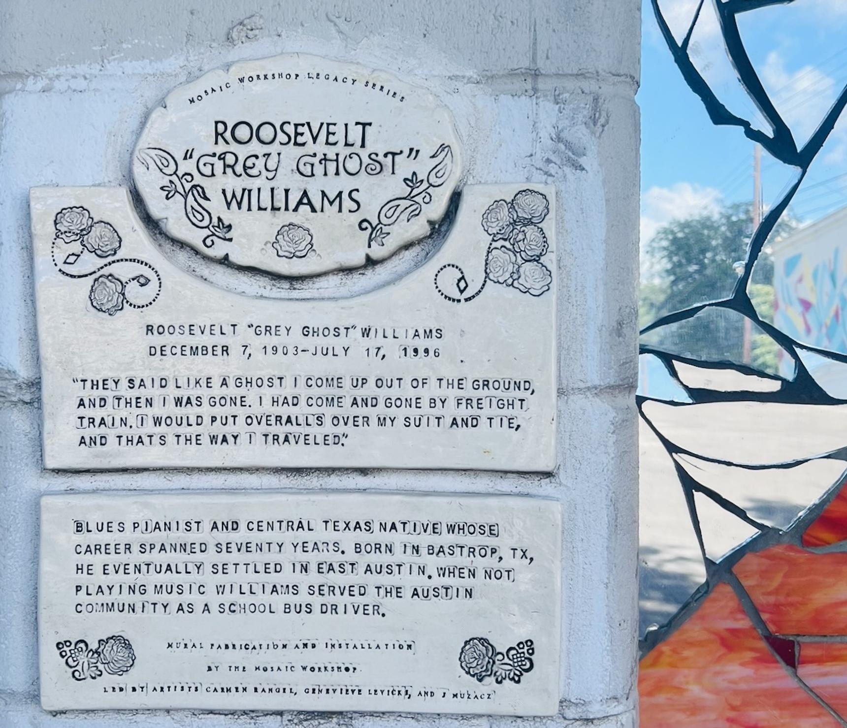 Carmen Rangel, J Muzacz, Genevieve Levicki—Roosevelt "Grey Ghost" Williams