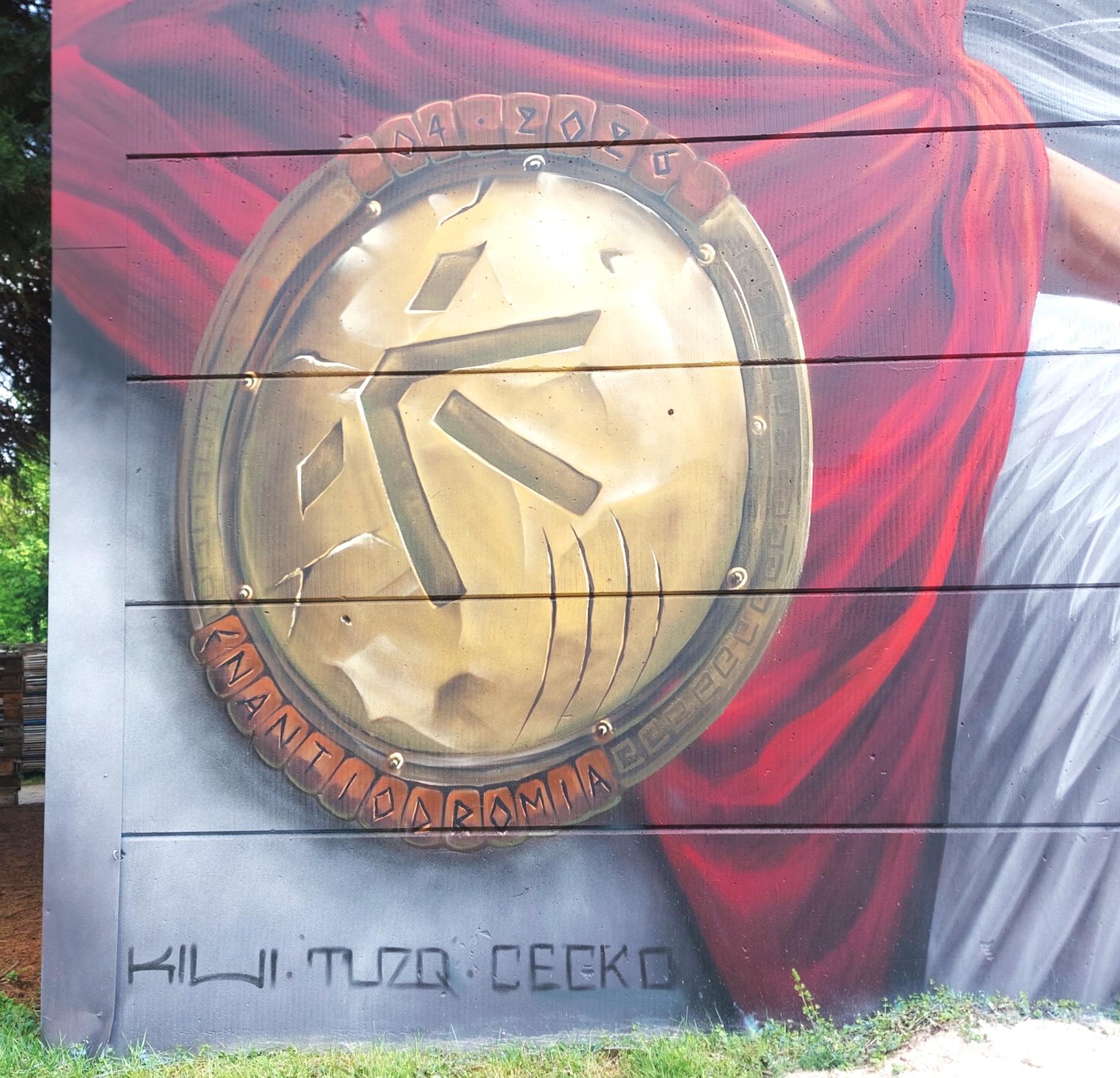 KIWI Wall Art, TUZQ, Cecko—Enantiodromia