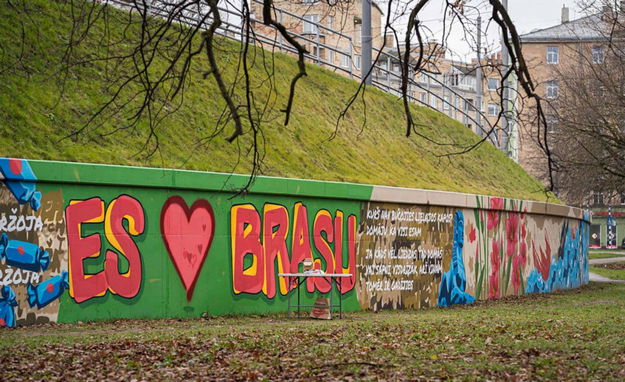 Dainis Rudens&mdash;Mural of Brasa bridge