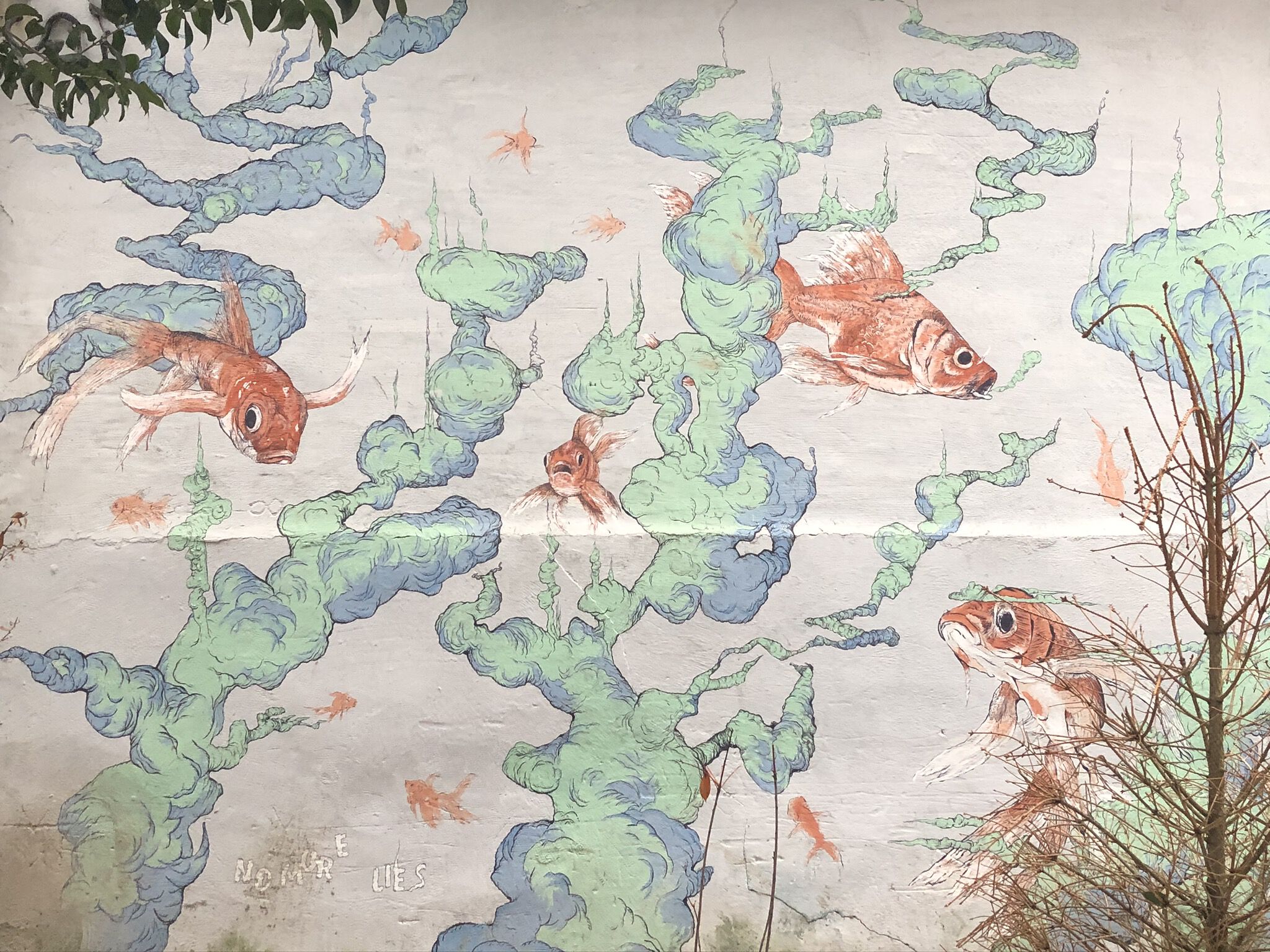 No More Lies&mdash;Fishes Mural