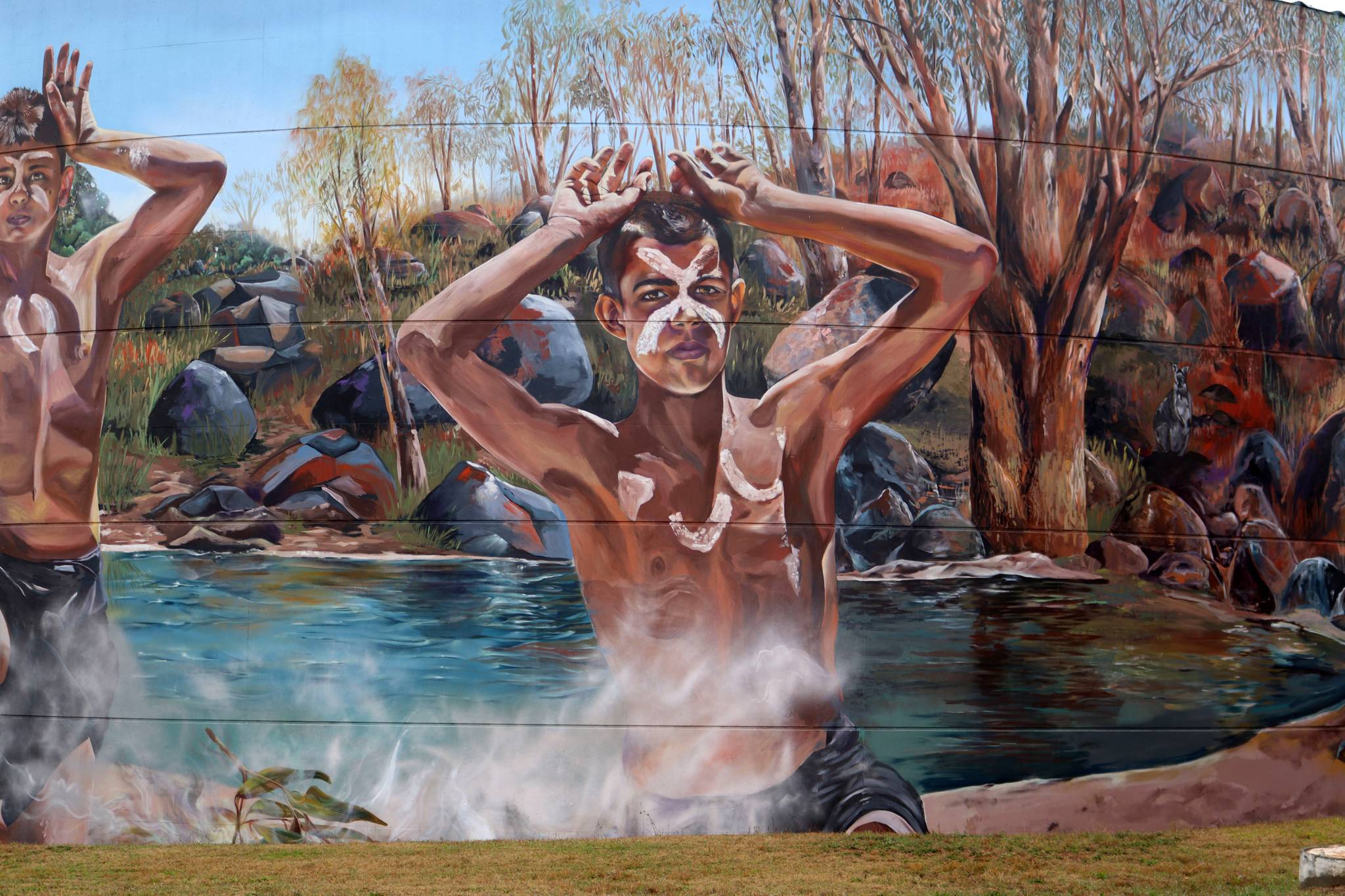 Drapl, The Zookeeper, The Brightsiders&mdash;Cowra POW Water Tank Mural