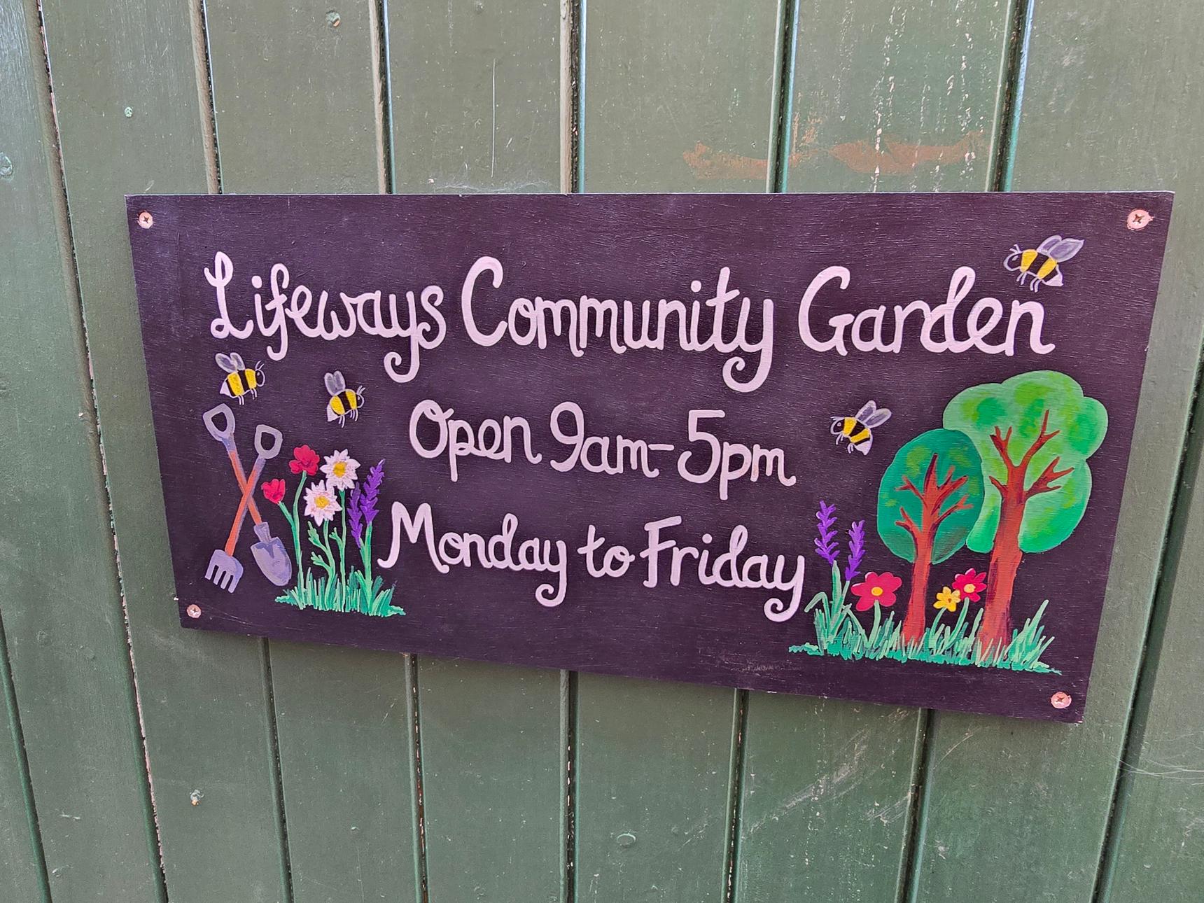 Sweetheart Streetart, Marko Antonio—Lifeways Centre Community Garden Mural