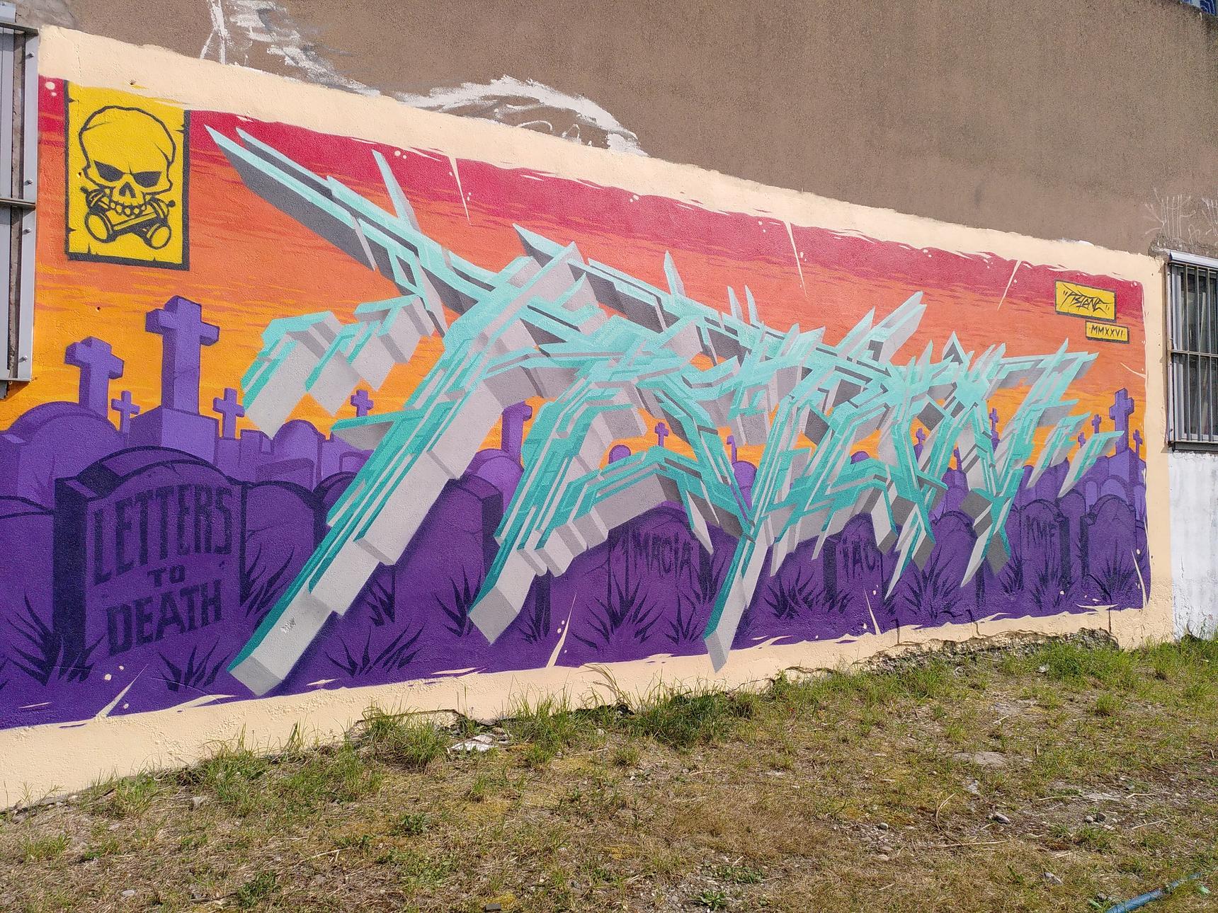 Mahon, Copsa 104 Crew Wildcans, Pisco Logik, Pistone Letters—Macia Zombies Wildcans Wall