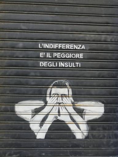 Contro l'indifferenza.