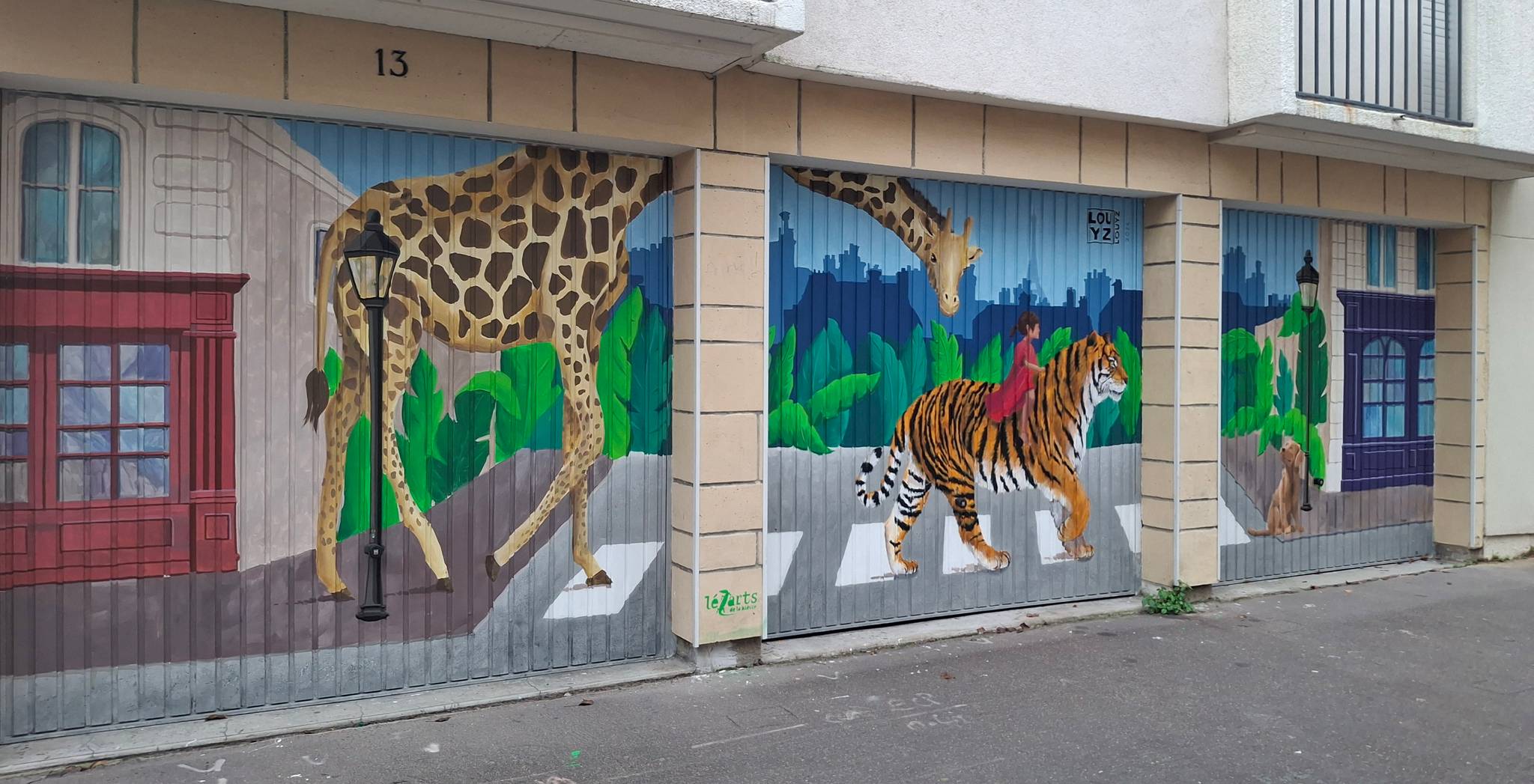 Louyz&mdash;Peinture sur portes de garage