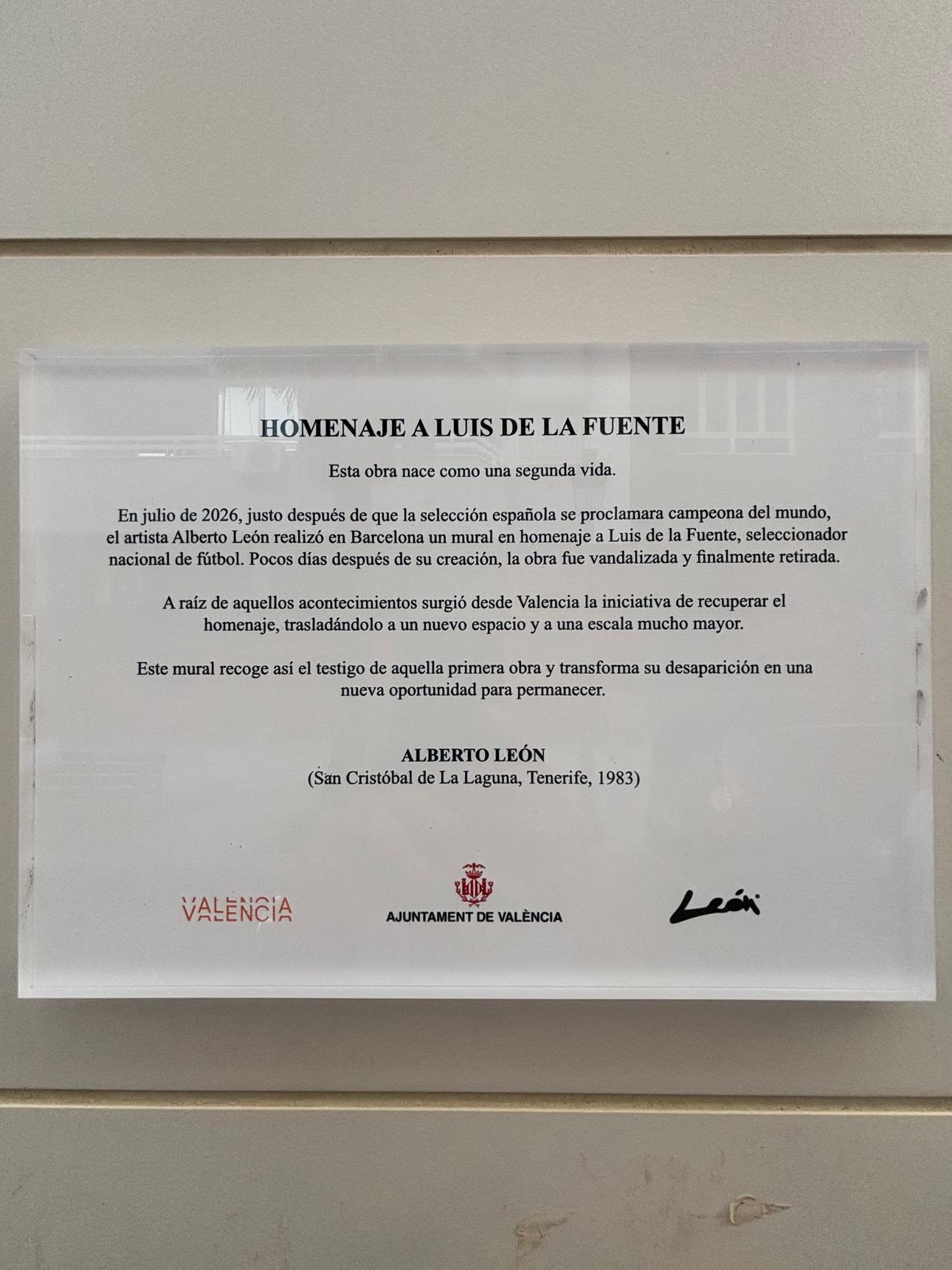 Alberto León—Homenaje a Luis de la Fuente
