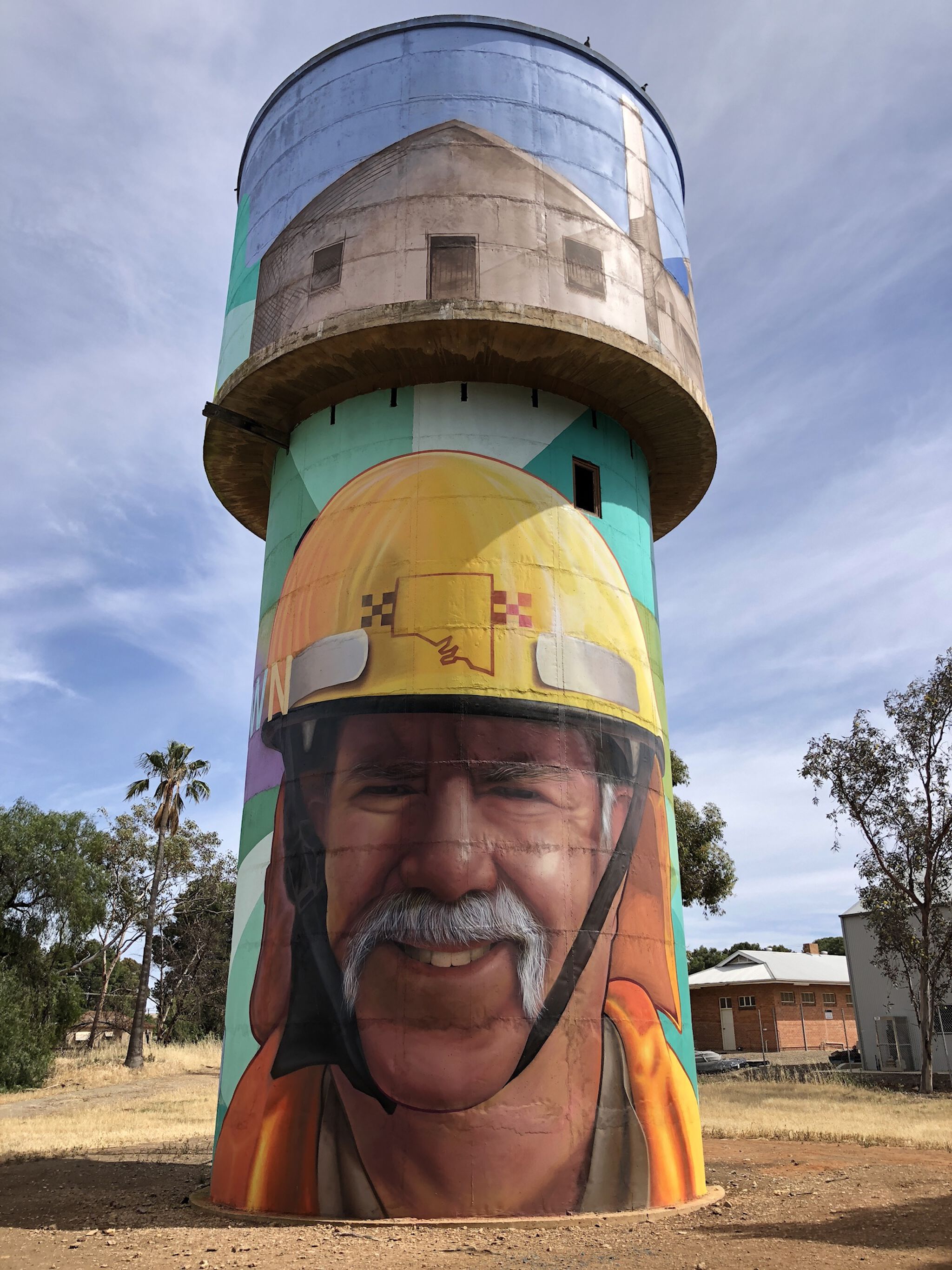 Australian Silo Art Trail, Vans The Omega, Sam Brooks&mdash;Snowtown Water Tower