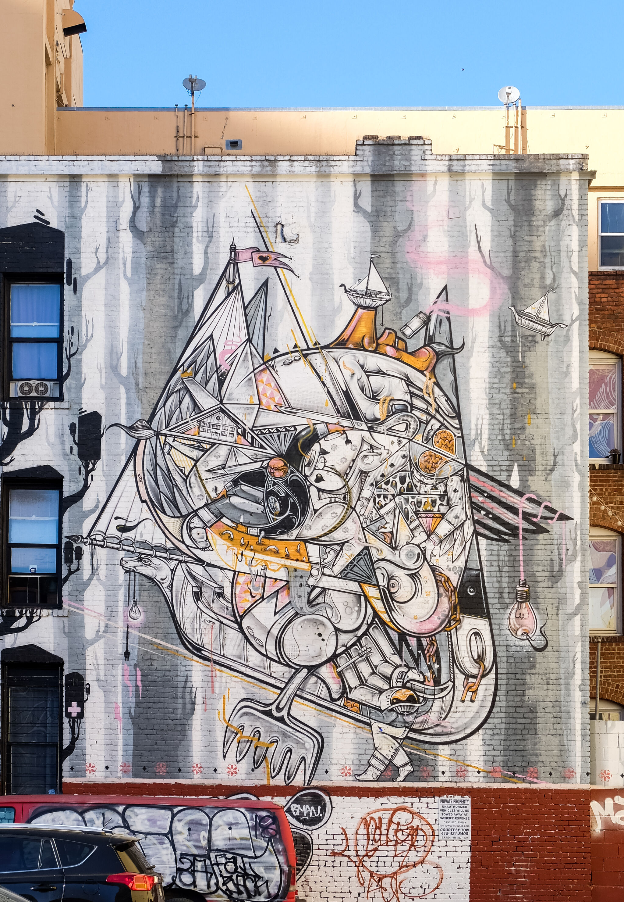 How & Nosm&mdash;Twin murals