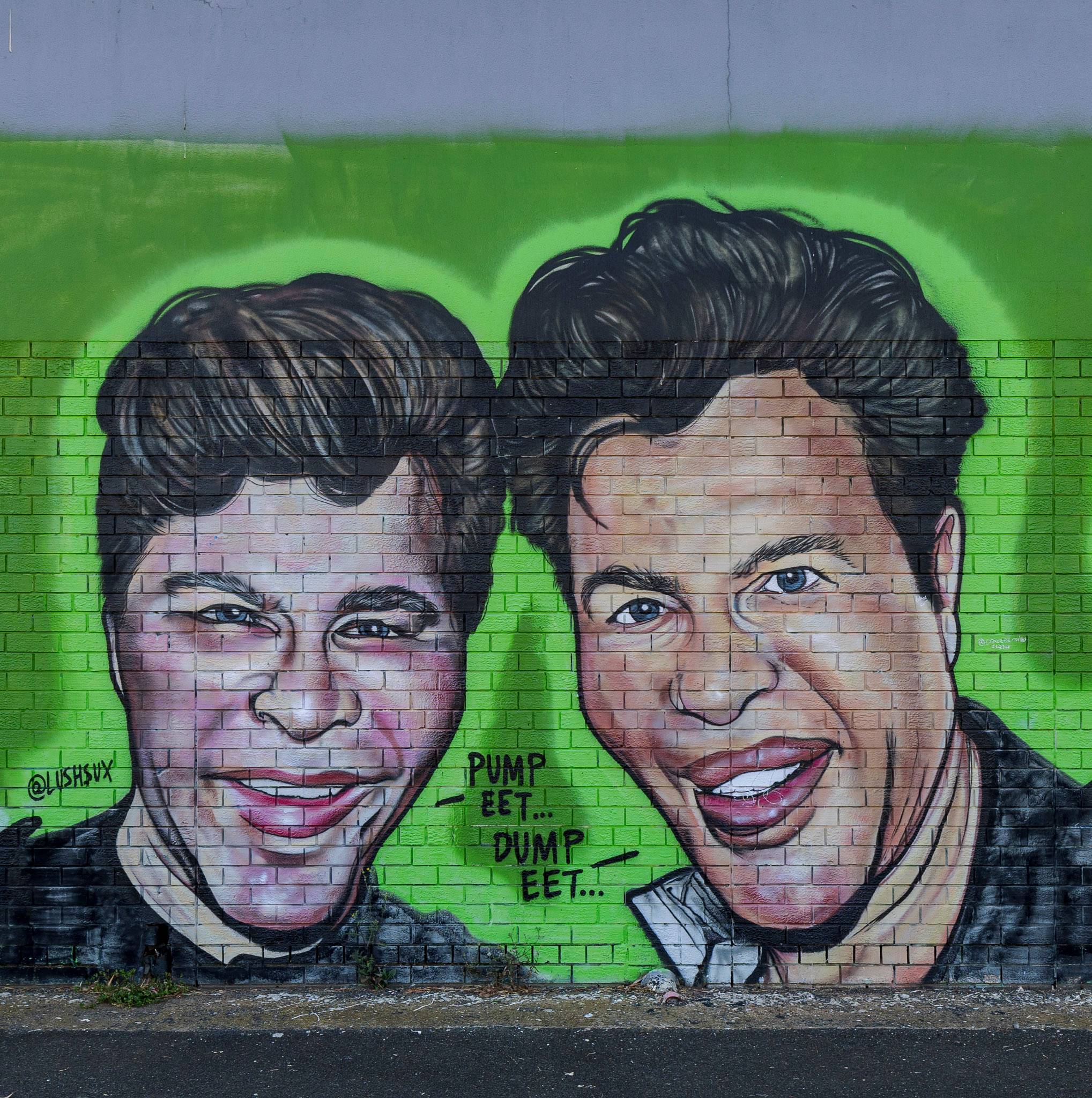 Bogdanoff Twins by Lushsux - Street Art Cities