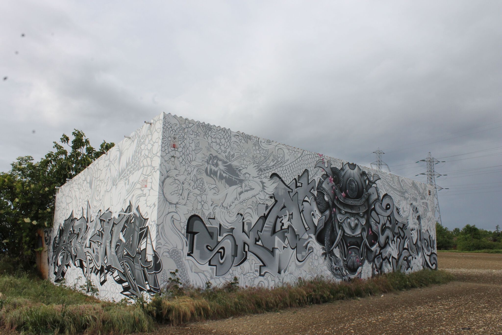 Snake, Big Daddy Moun, Soone&mdash;Street Bushido Wall