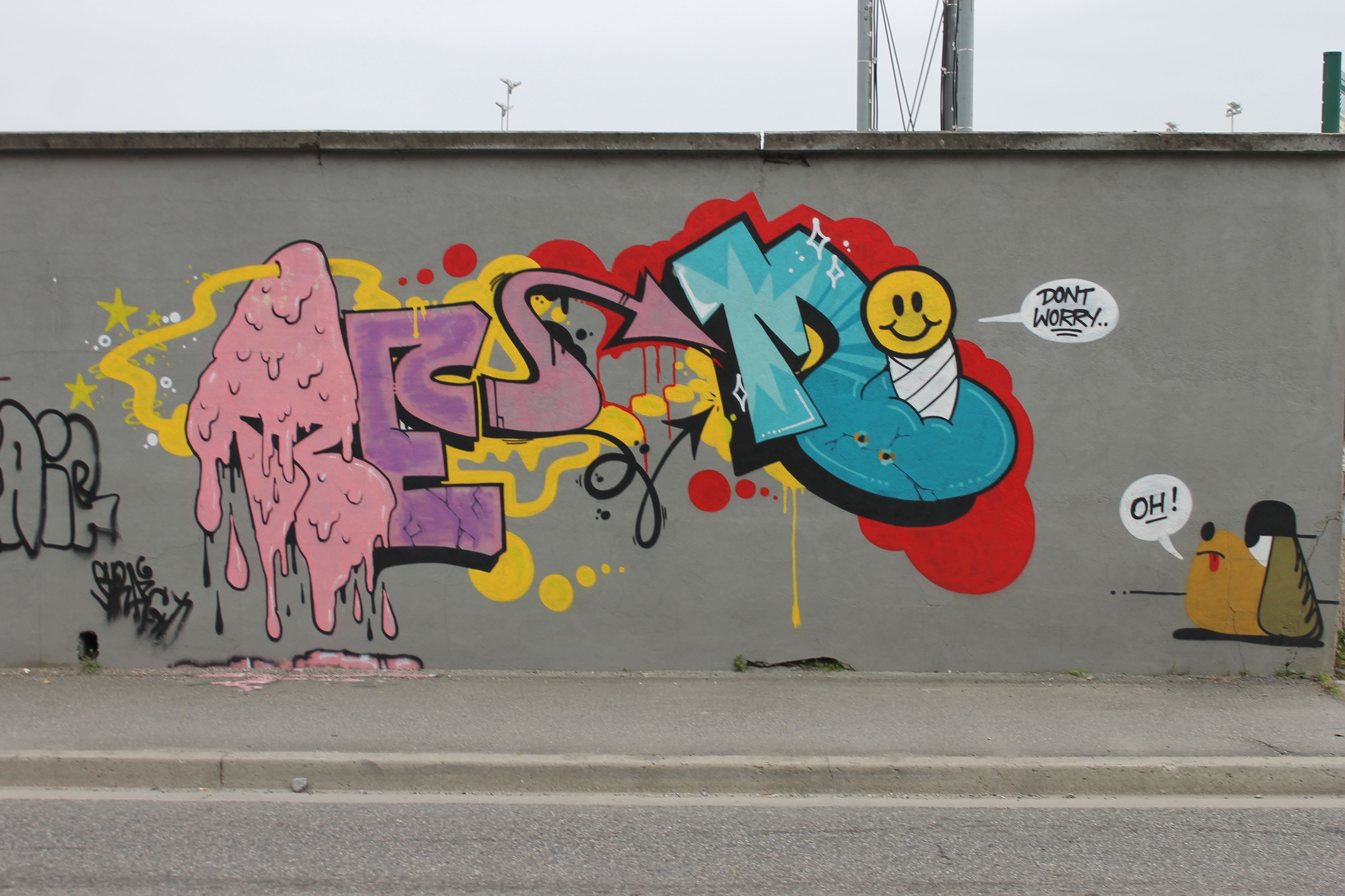 , , , , &mdash;Graffiti Jam Rose Béton