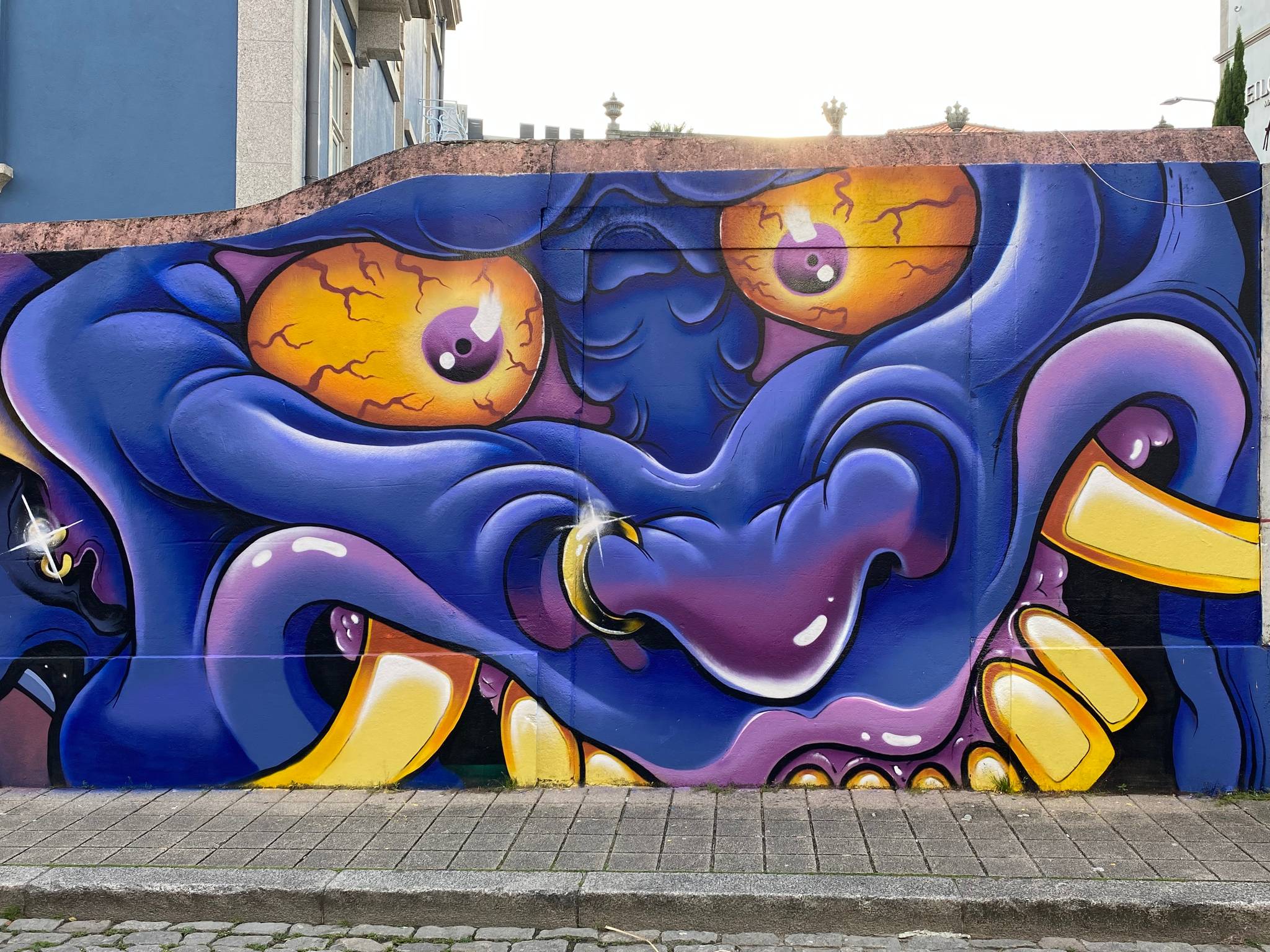 Mesk, Pedro Podre, Catarina Glam, Ruido, OKER, The Caver, Virus, Fedor, _duuuub_, Mots&mdash;Collective wall