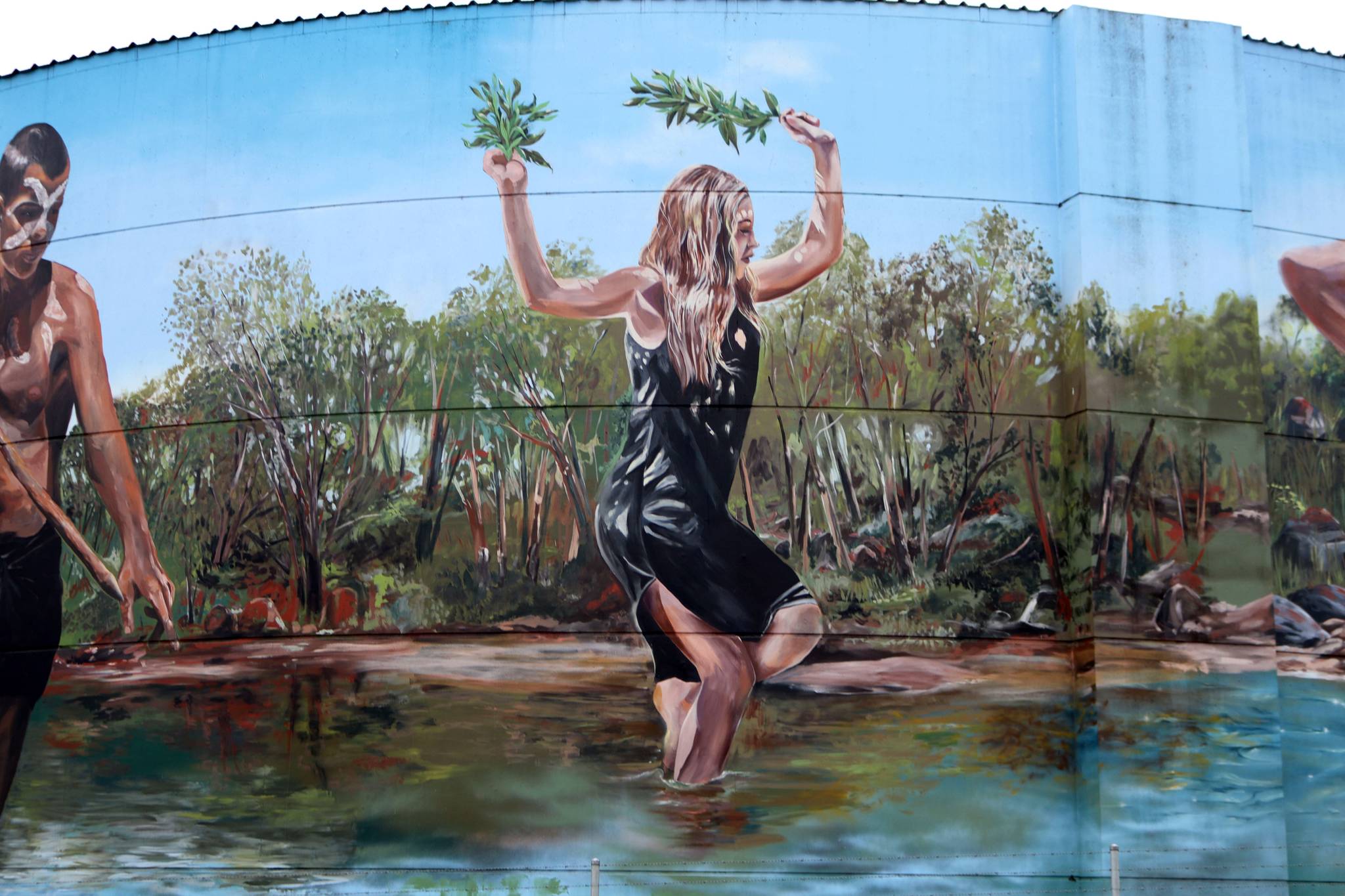 Drapl, The Zookeeper, The Brightsiders&mdash;Cowra POW Water Tank Mural