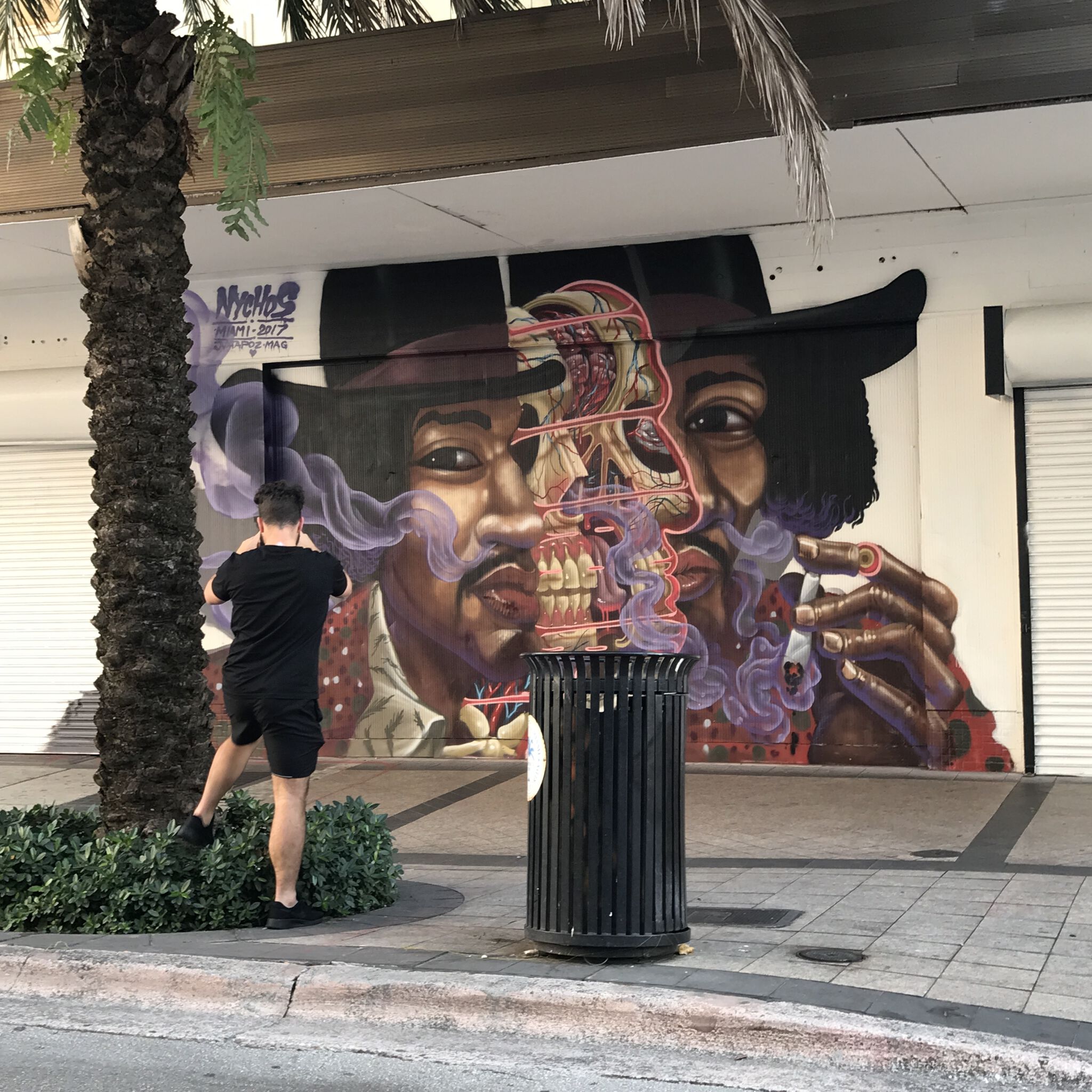 jimi hendrix street art