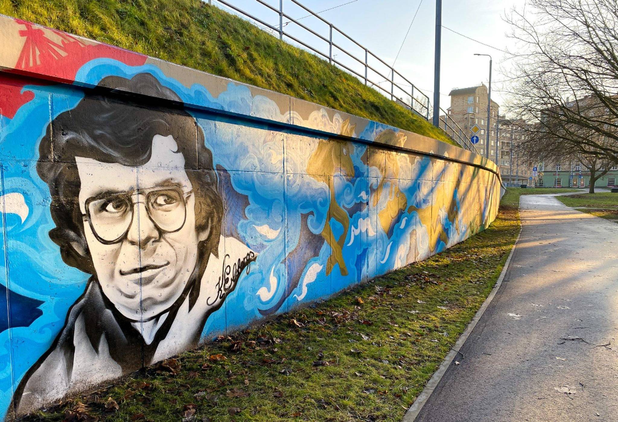 Dainis Rudens&mdash;Mural of Brasa bridge