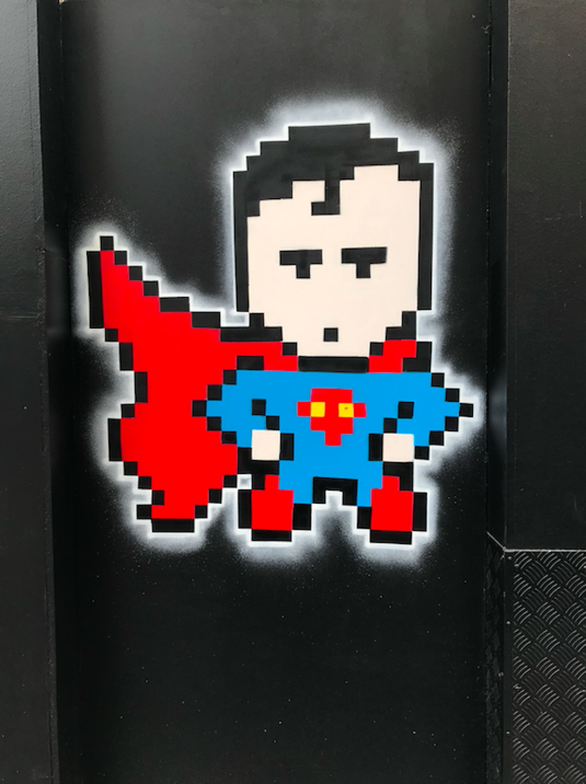 minecraft pixel art superman