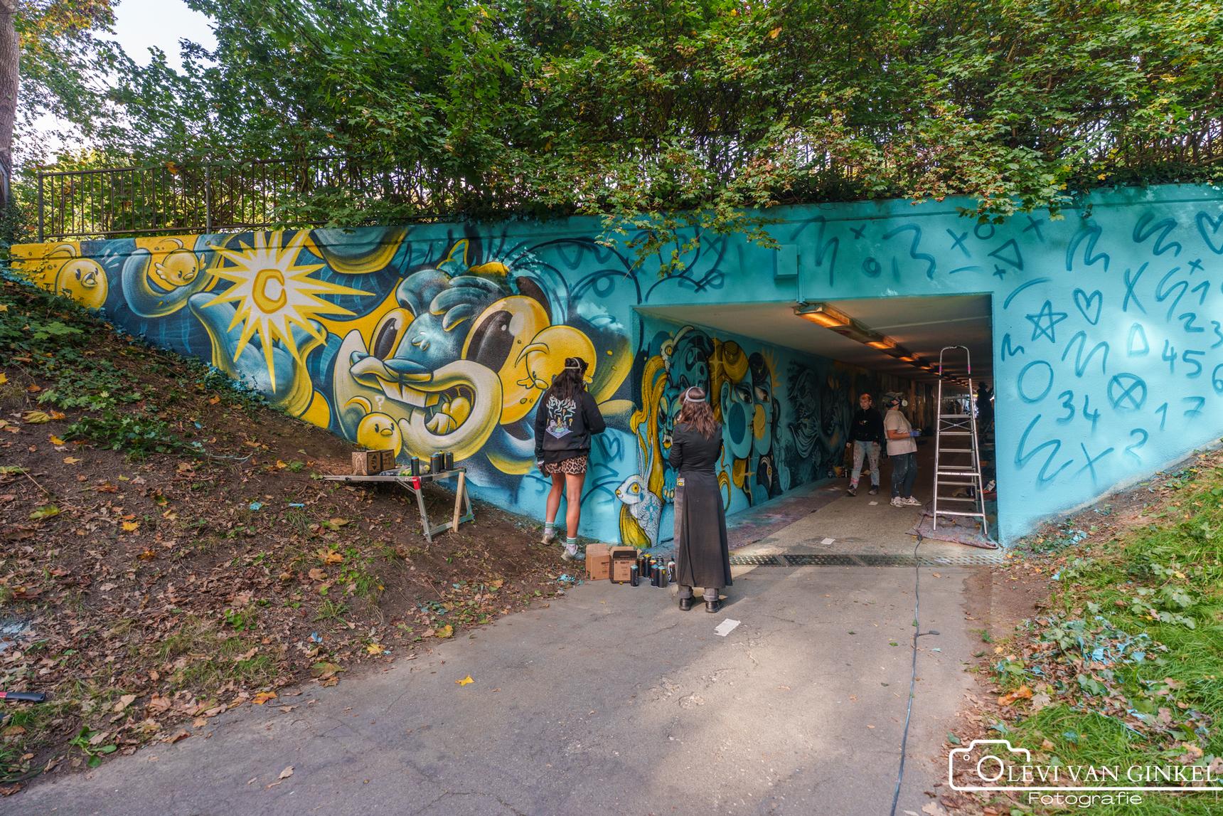Zmaja, Marloes De Kiewit, Laxmi Manuela, Simian Switch, VAAF, Toscanabanana, Sokaris, Anouk Brand, Lucile Van Laecken, Rutger Termohlen, Sowet, Zark, Studio mutoni, Sasko, Kseniia Nel—Bospoorttunnel 'Wij eisen de nacht op'