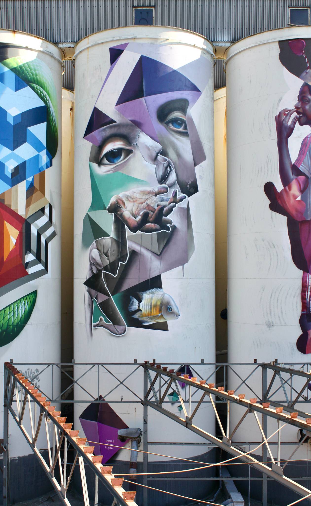 Gomad&mdash;Silo art at Kings of Colors festival 2016