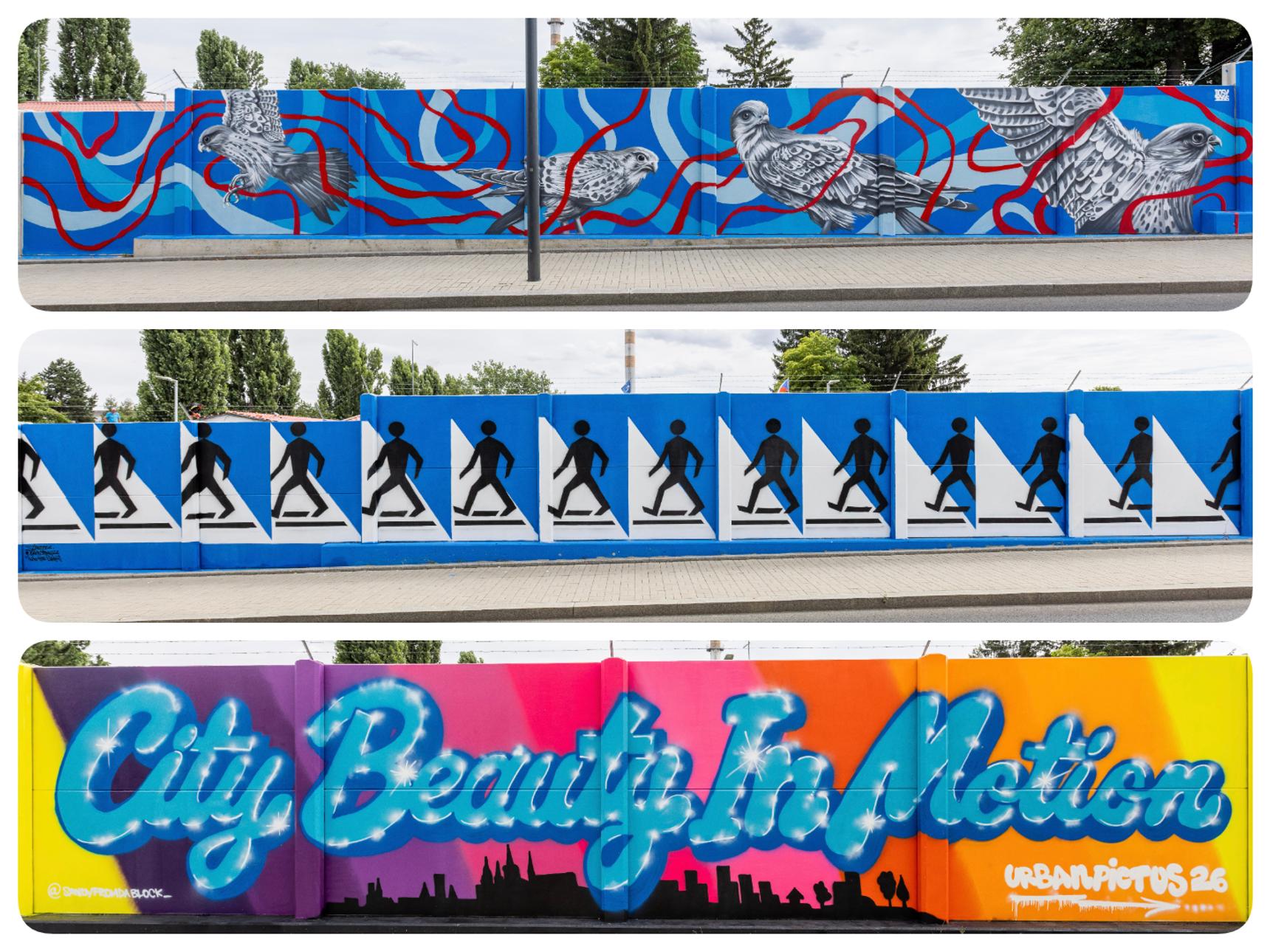 —Mural Ruzyně – Krása města v pohybu (City Beauty in Motion)