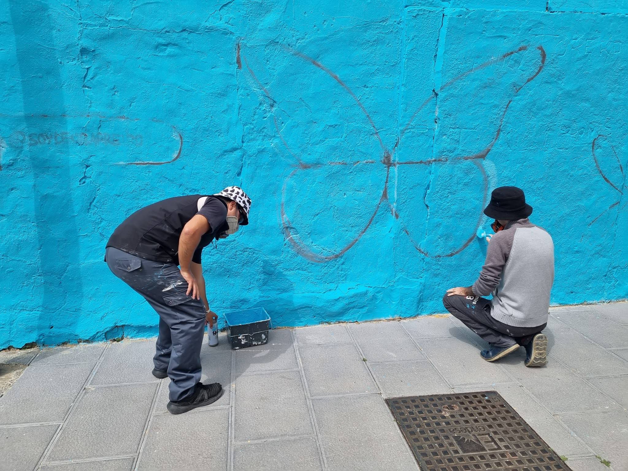 Einar Tuvakiya, Leo Barreiro, Cristina Harillo&mdash;Mural para volar