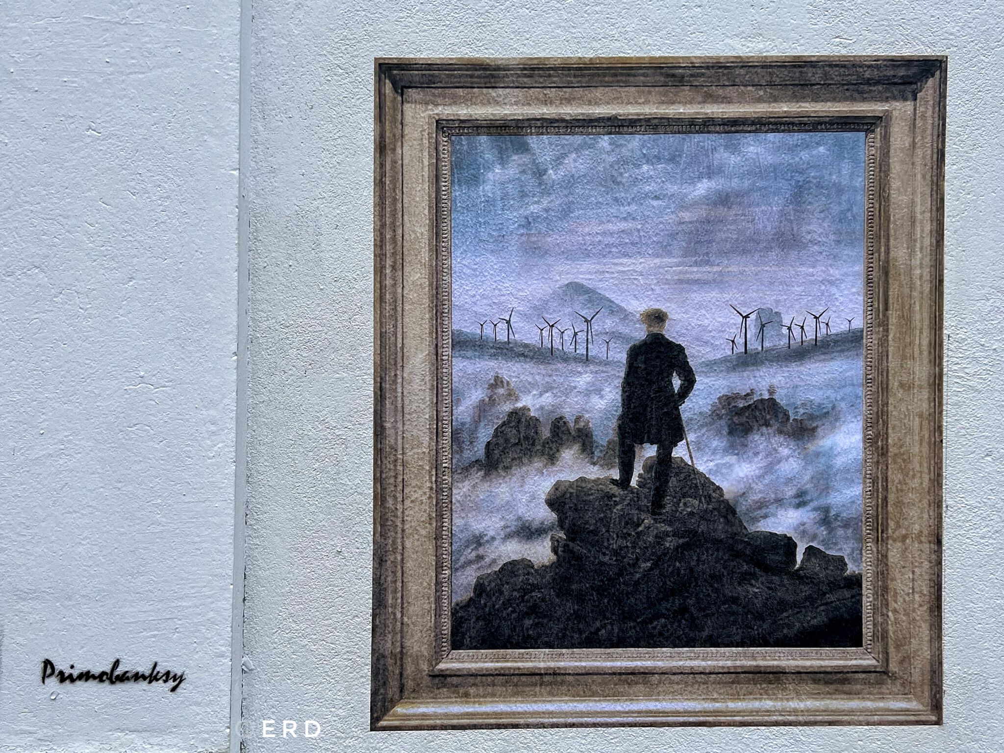 El Primo de Banksy&mdash;Camiñante sobre un mar de nubes 2021