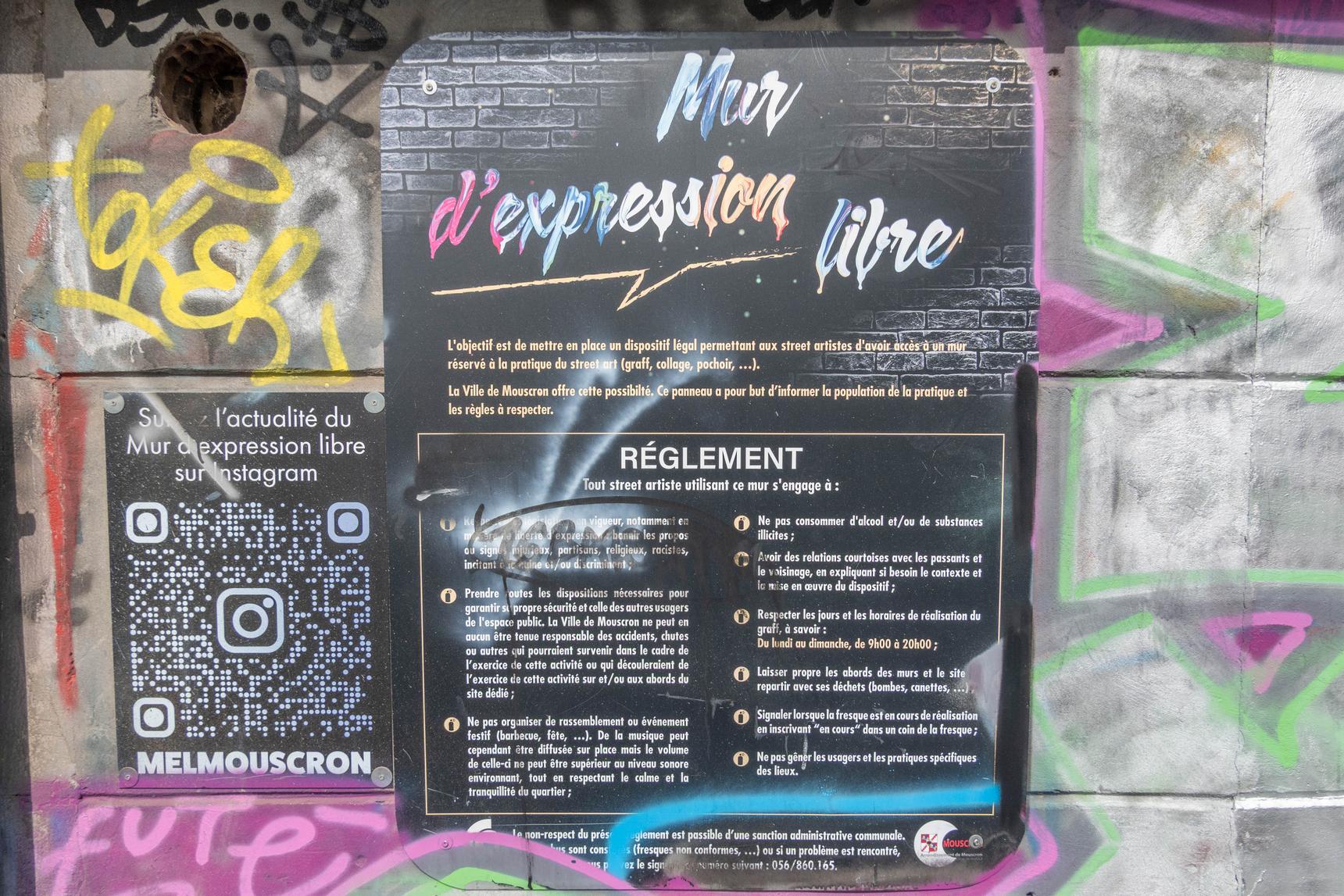 —Legal Wall Sports Hall Jacky Rousseau Mouscron