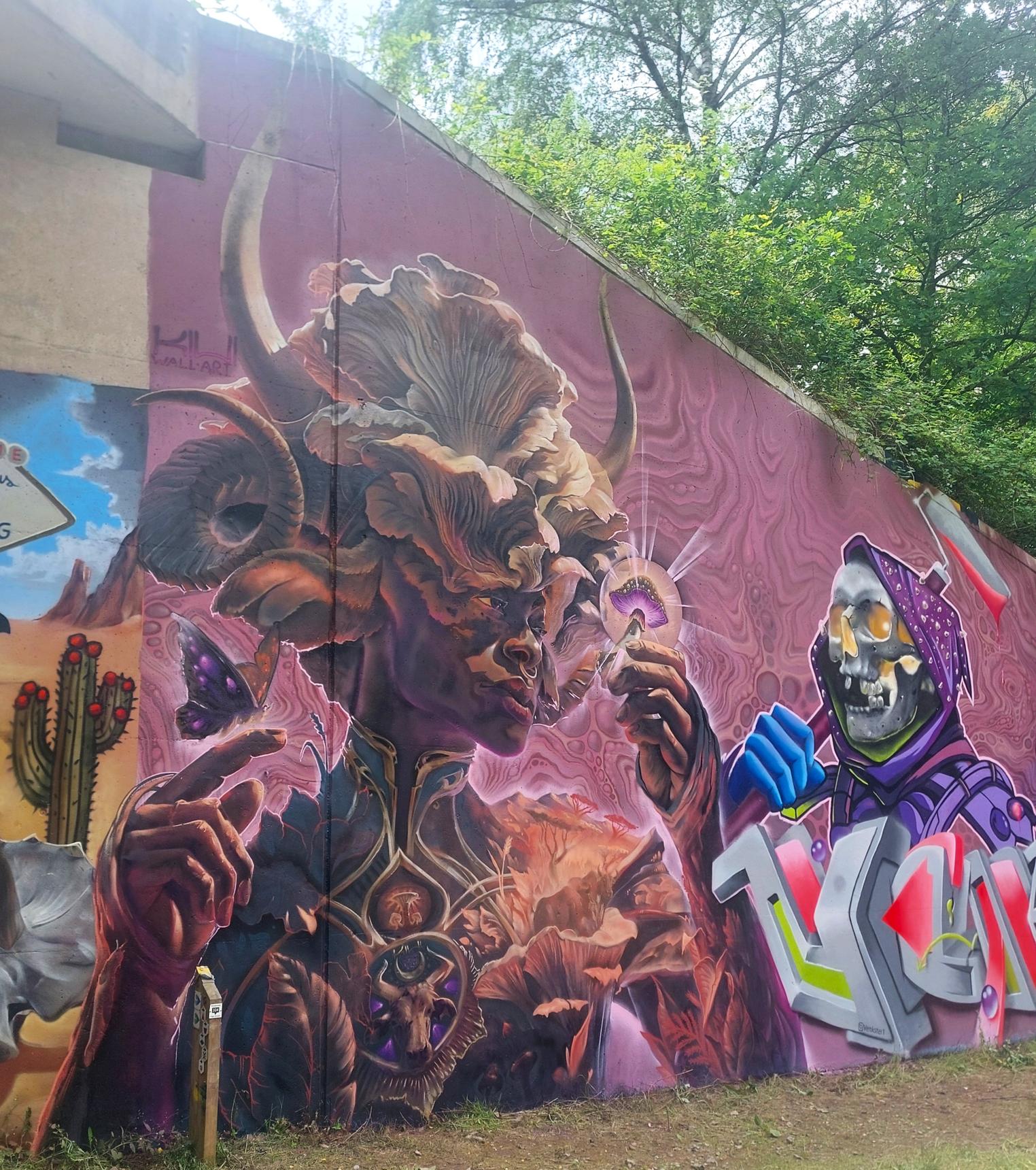 KIWI Wall Art—Summer Solstice Funghi Goddess